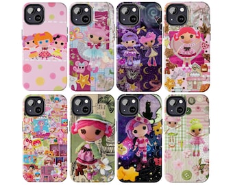 Lalaloopsy Phone Case, Cute Doll Aesthetic For iPhone, Samsung, Pink Kawaii Collage, Nostalgic Toy Cover, Whimsical Doll Art, Unique Gift