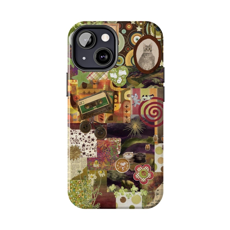 Twee Phone Caterpillar Apple Twee Phone Cases, Patchwork Green Vintage Apples ...