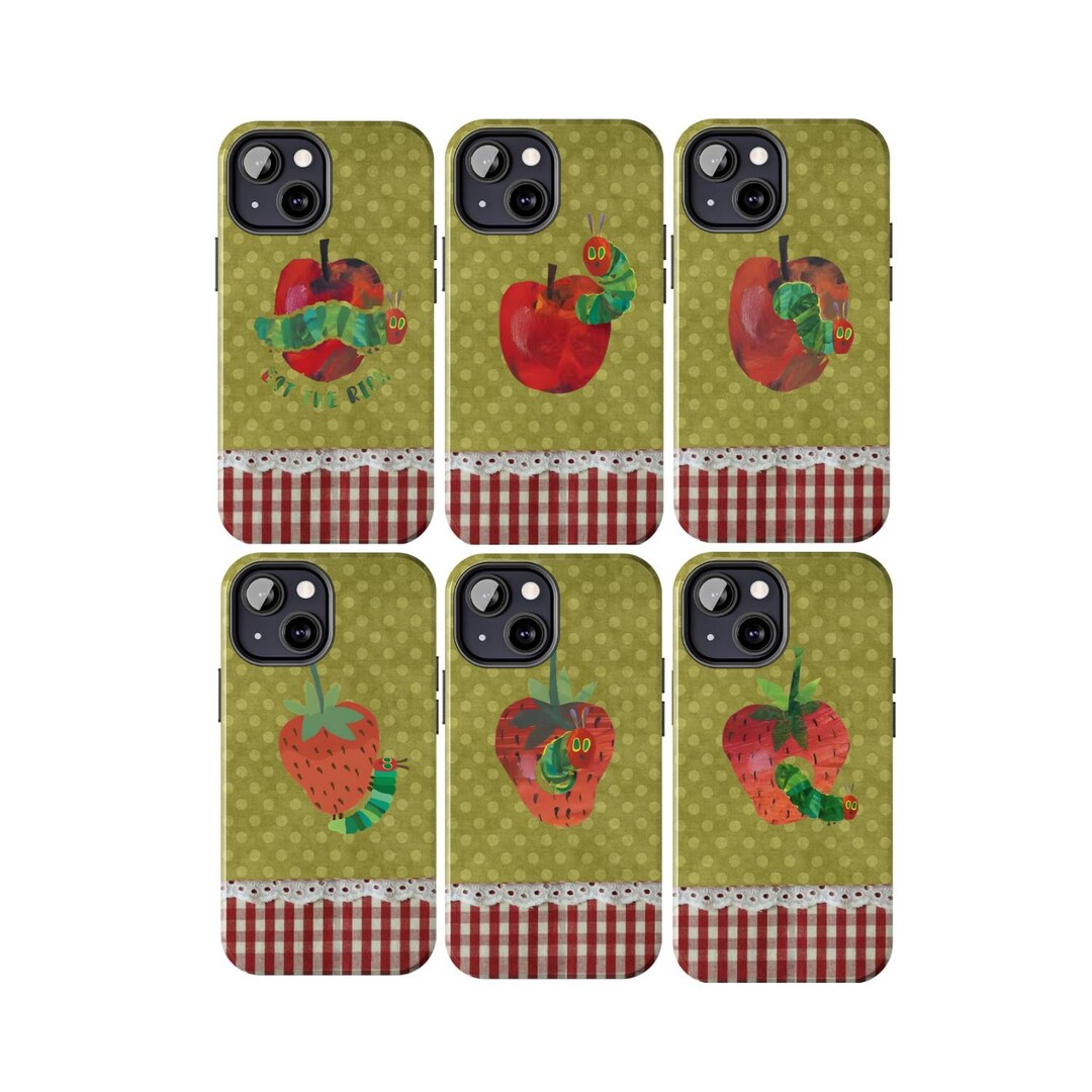 Twee Phone Very Hungry Caterpillar Apple Twee Phone Cases, Cottagecore Gingham ...