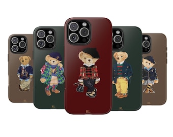 Magsafe Ralph Lauren Bear Tough Phone Case, iPhone 16 15 14 Pro