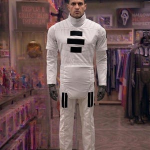 Inspirerad av White Mandalorian Cosplay-kostym - Anpassad handgjord galaktisk prisjägares flygdräkt - Anpassad stridsutrustning för Imperial Commando