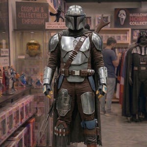 Starwars Inspired Brown Mandalorian Cosplay Costume | Starwars Inspired Brown Mandalorian Cosplay Costume image 2