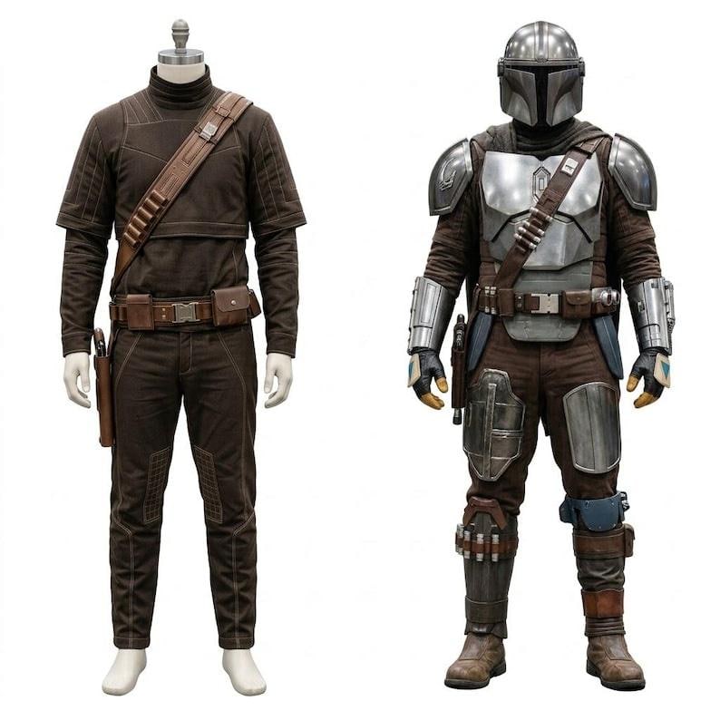 Starwars Inspired Brown Mandalorian Cosplay Costume | Starwars Inspired Brown Mandalorian Cosplay Costume image 9