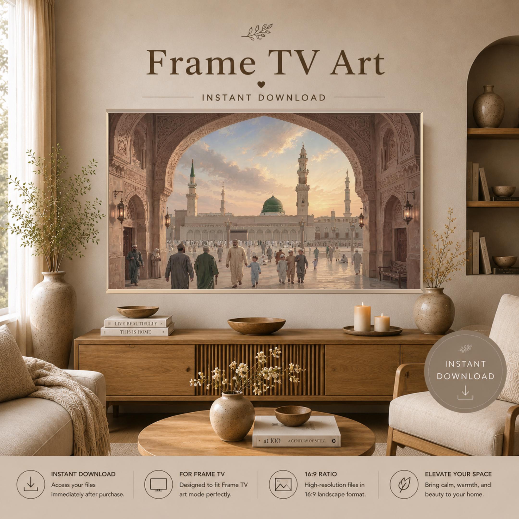 Islamic Medina TV Art , Masjid Inspired Art, Samsung The Frame (Digital Download) — image 2