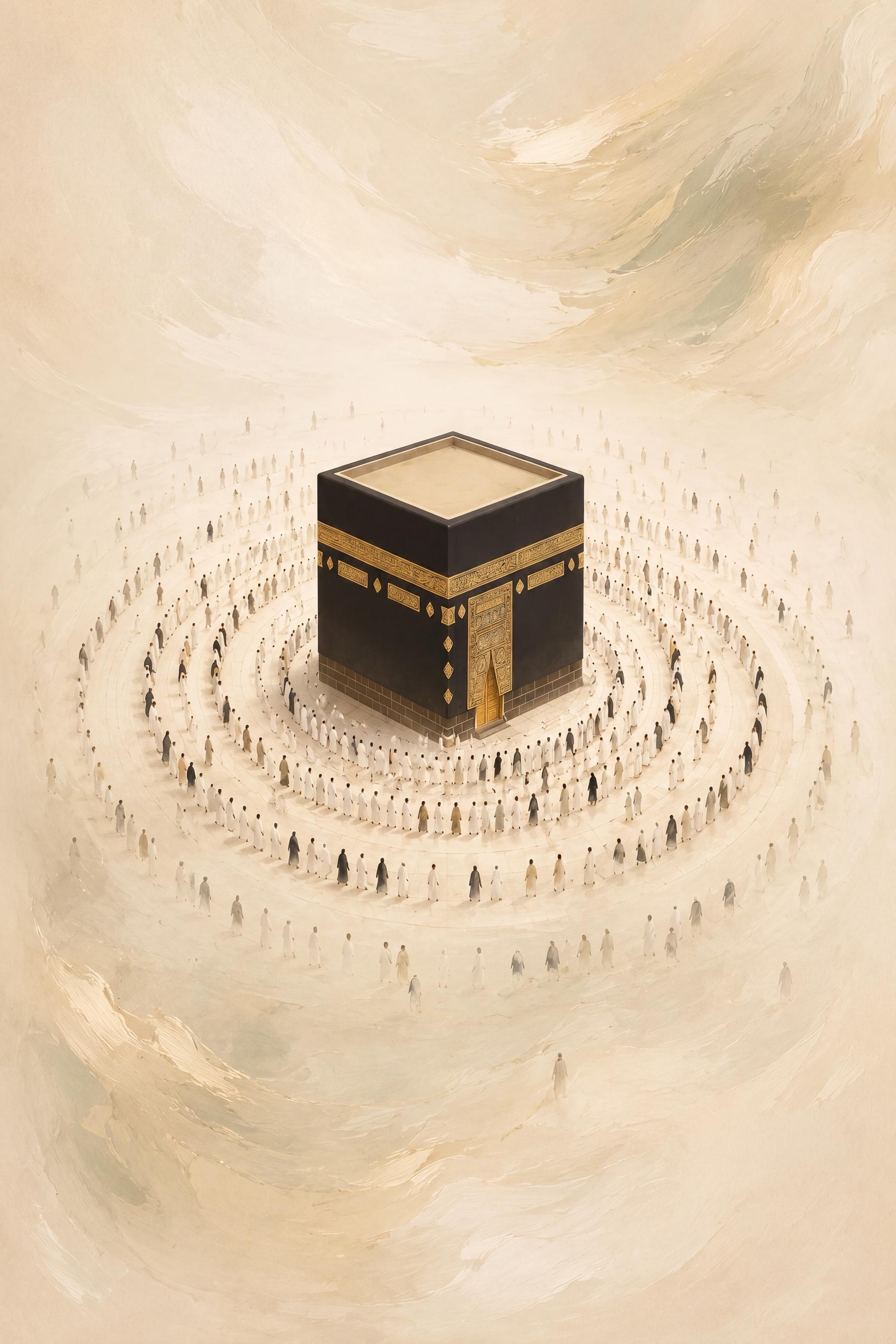 Kaaba Wall Art Printable, Islamic Mecca, Minimalist Neutral Prayer Room Muslim Decor (Digital Download) — image 2