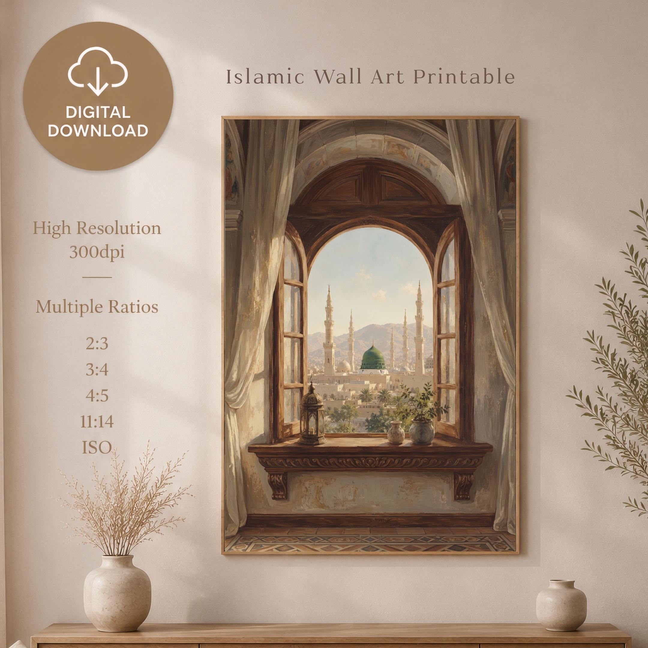 Medina beyond the Arched Window