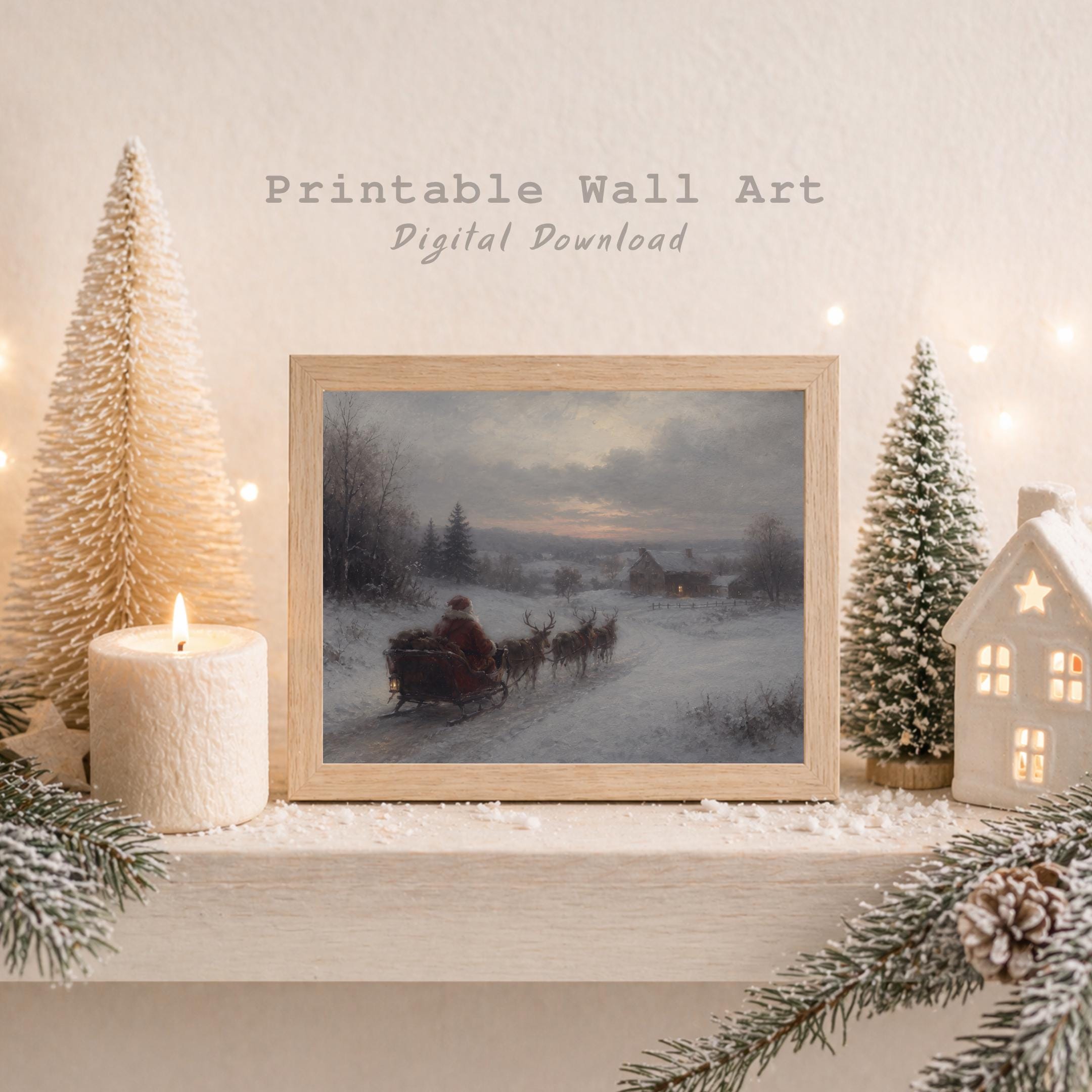 Santa’s Sleigh along the Winter Road — image 6
