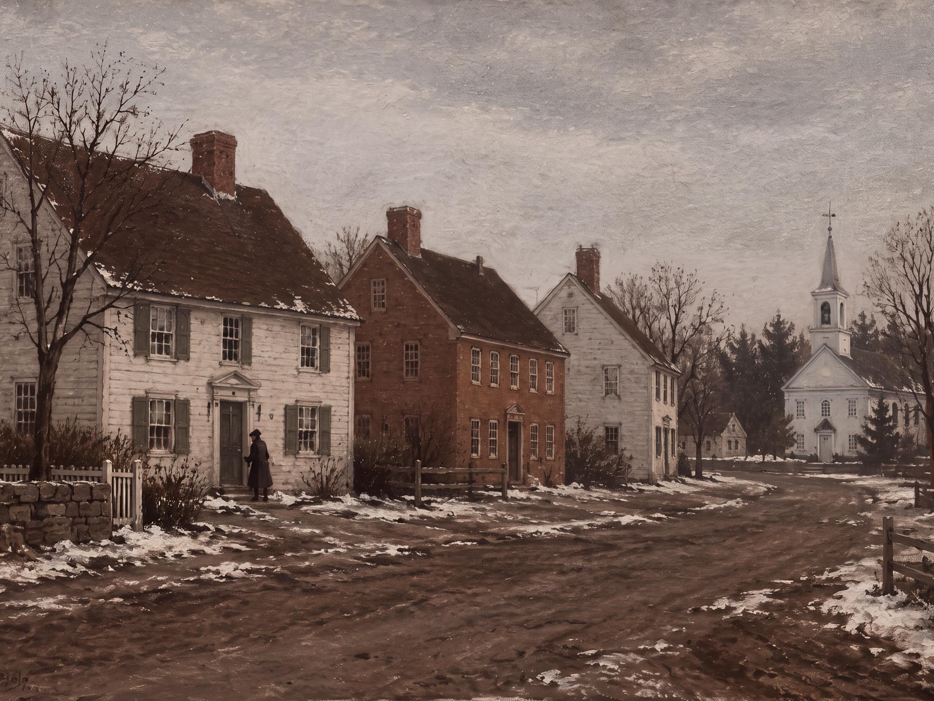 Snow along the Old Village Road — image 5