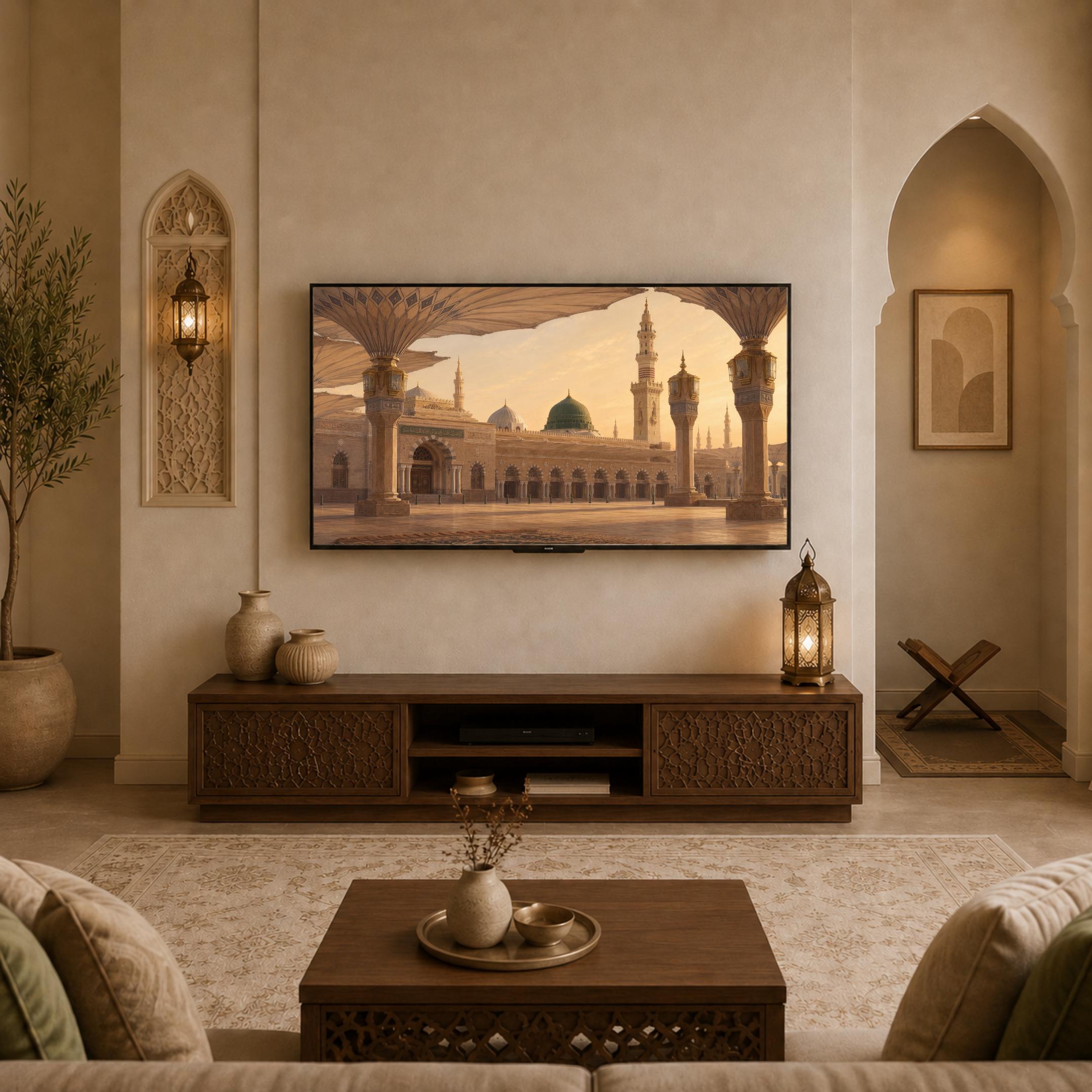 Medina Prayer Room Islamic Frame TV Art, Islamic Mosque Digital Download for Samsung Display — image 6