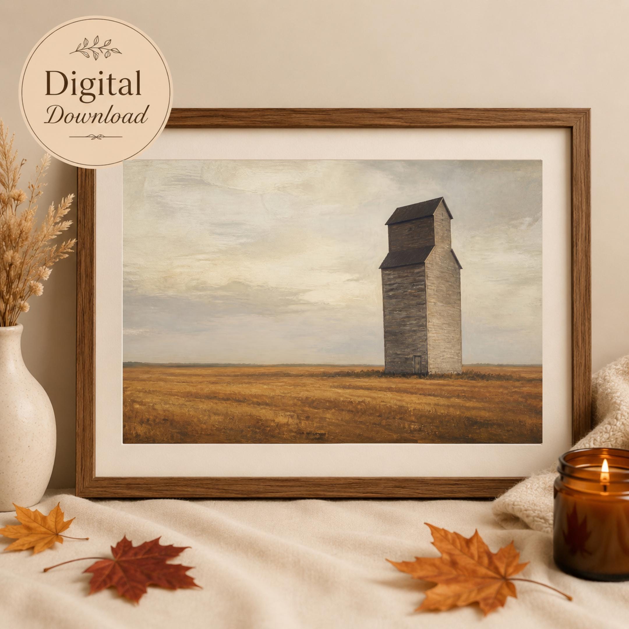 Rustic Farmhouse Wall Art | Prairie Landscape Print | Vintage Country Printable Digital Download — image 6