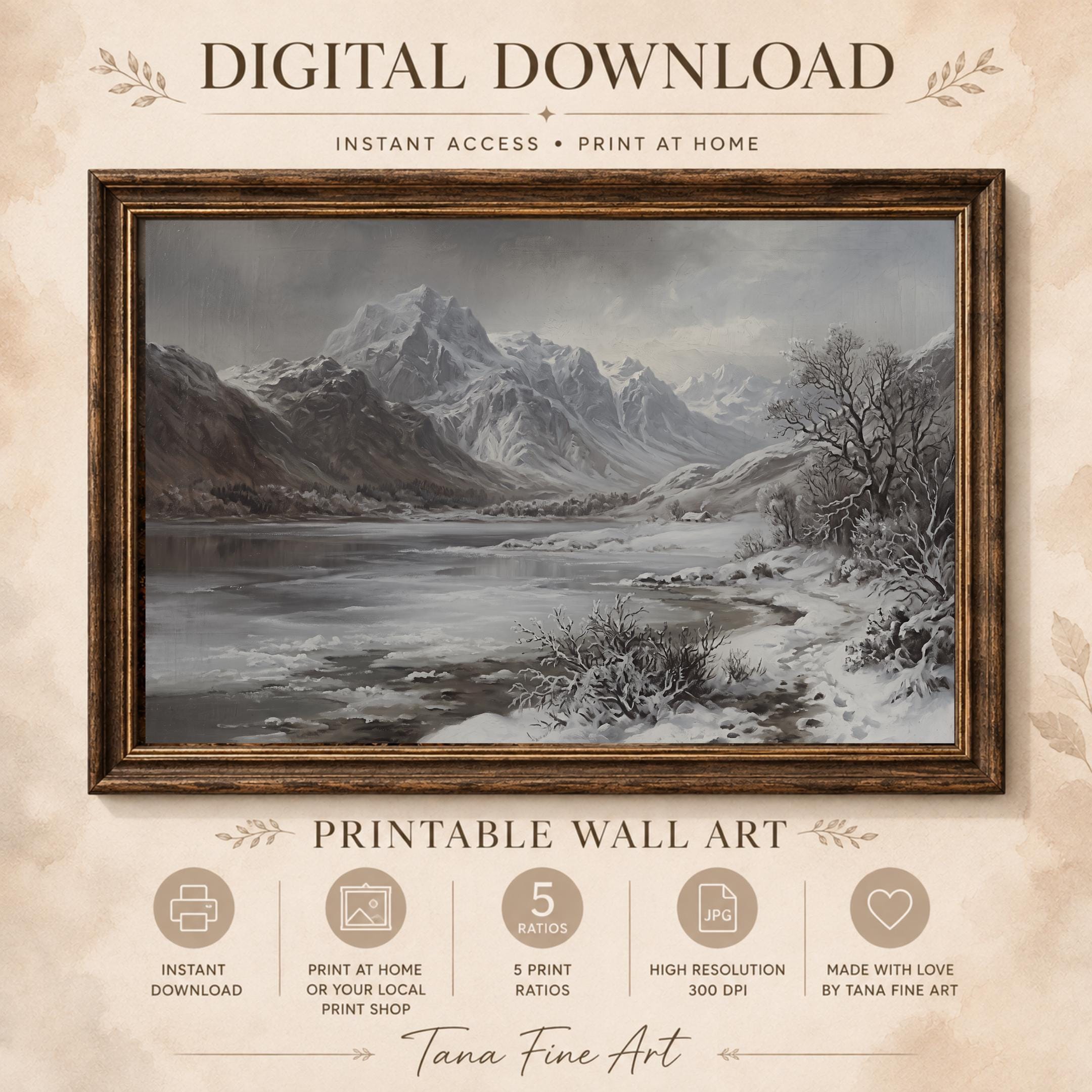 Frosted Shore beneath the Winter Peaks — image 7