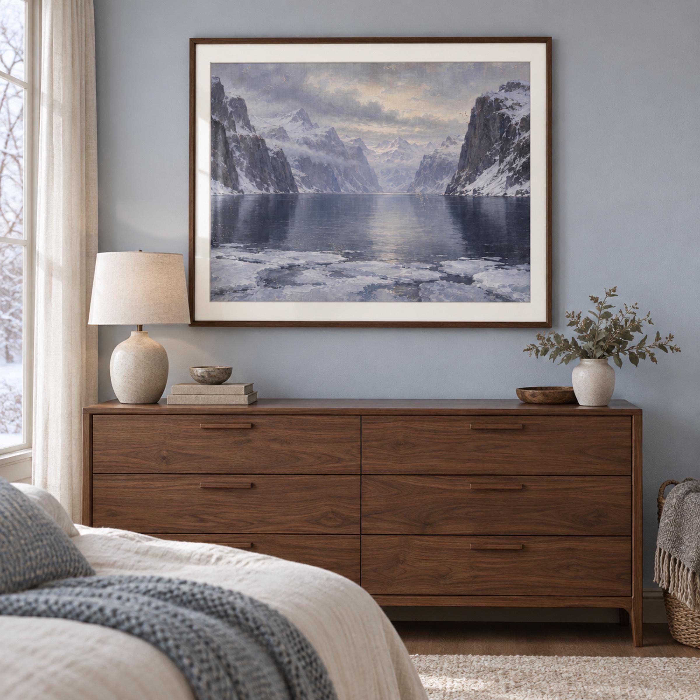 Winter Water between the Mountain Cliffs — image 4