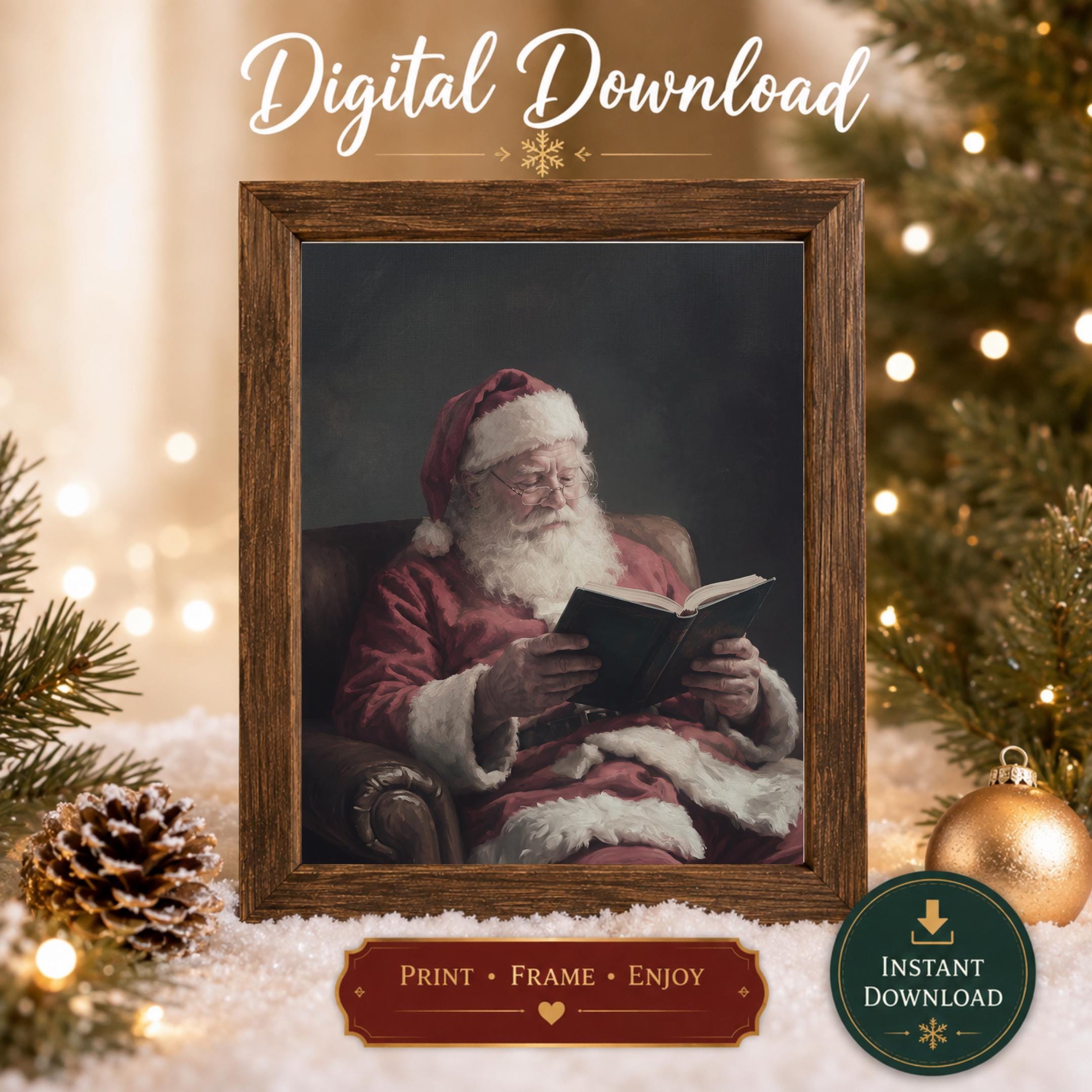 Santa’s Evening with a Book