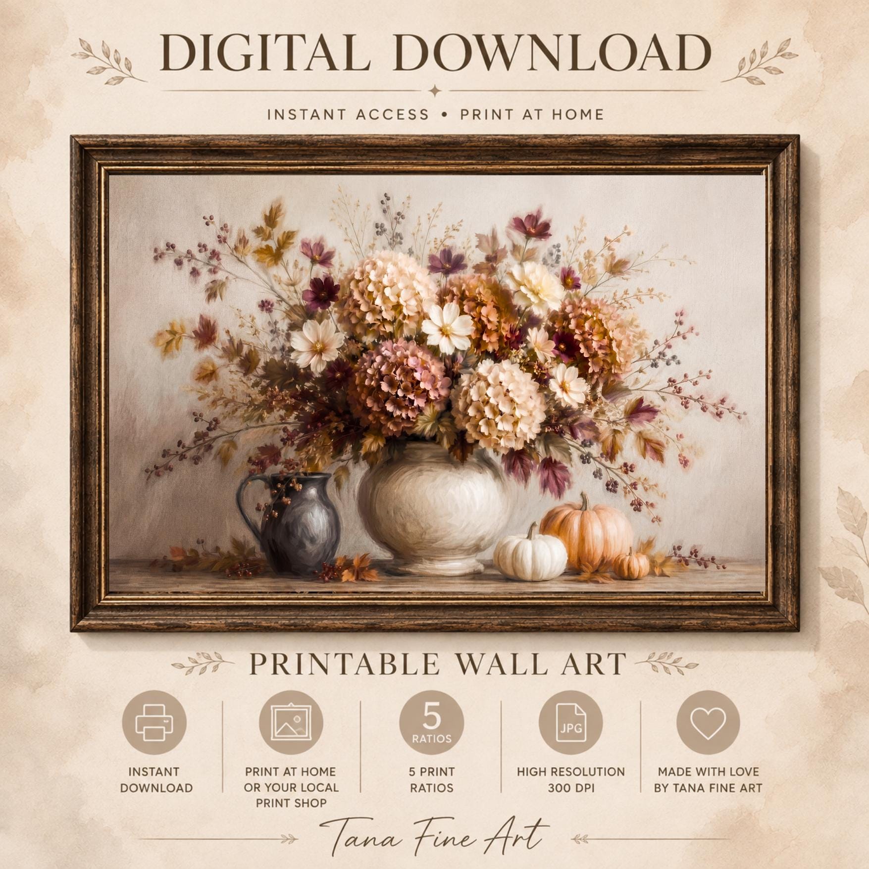 Autumn Paths & Floral Still Lifes — Set of 5 — image 4