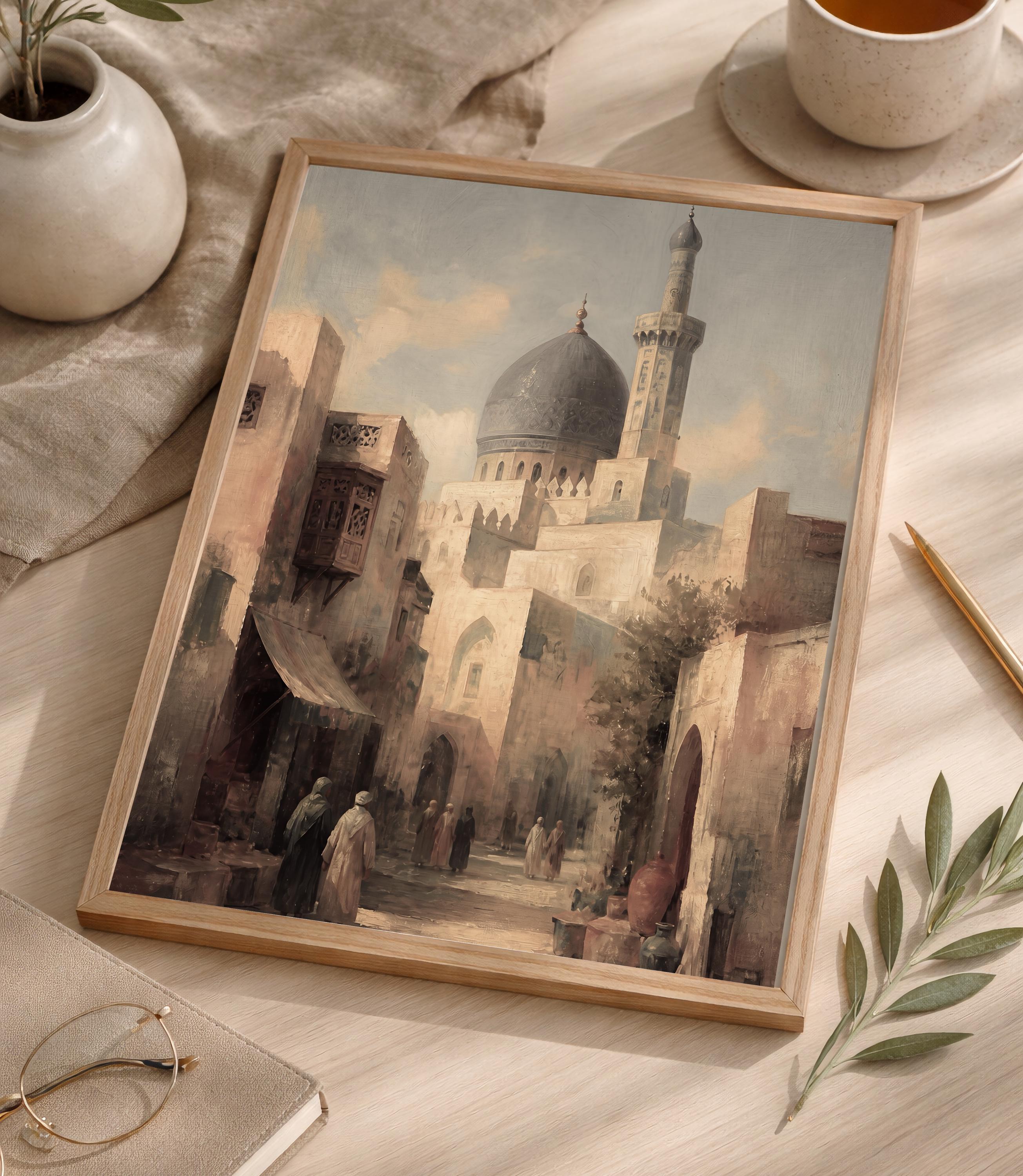 Old Desert Street beneath a Mosque Dome — image 10