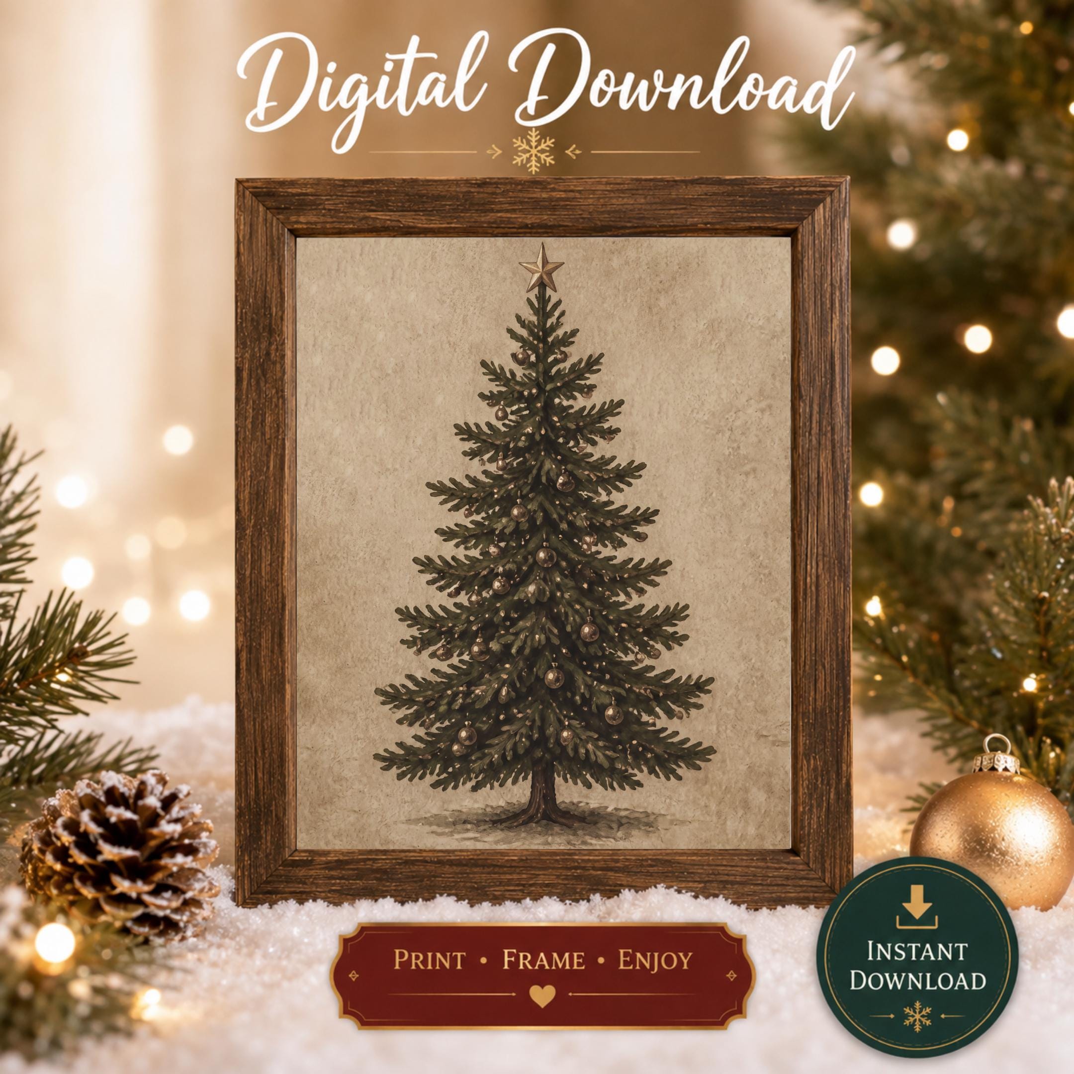 Evergreen Christmas Tree Study — image 4