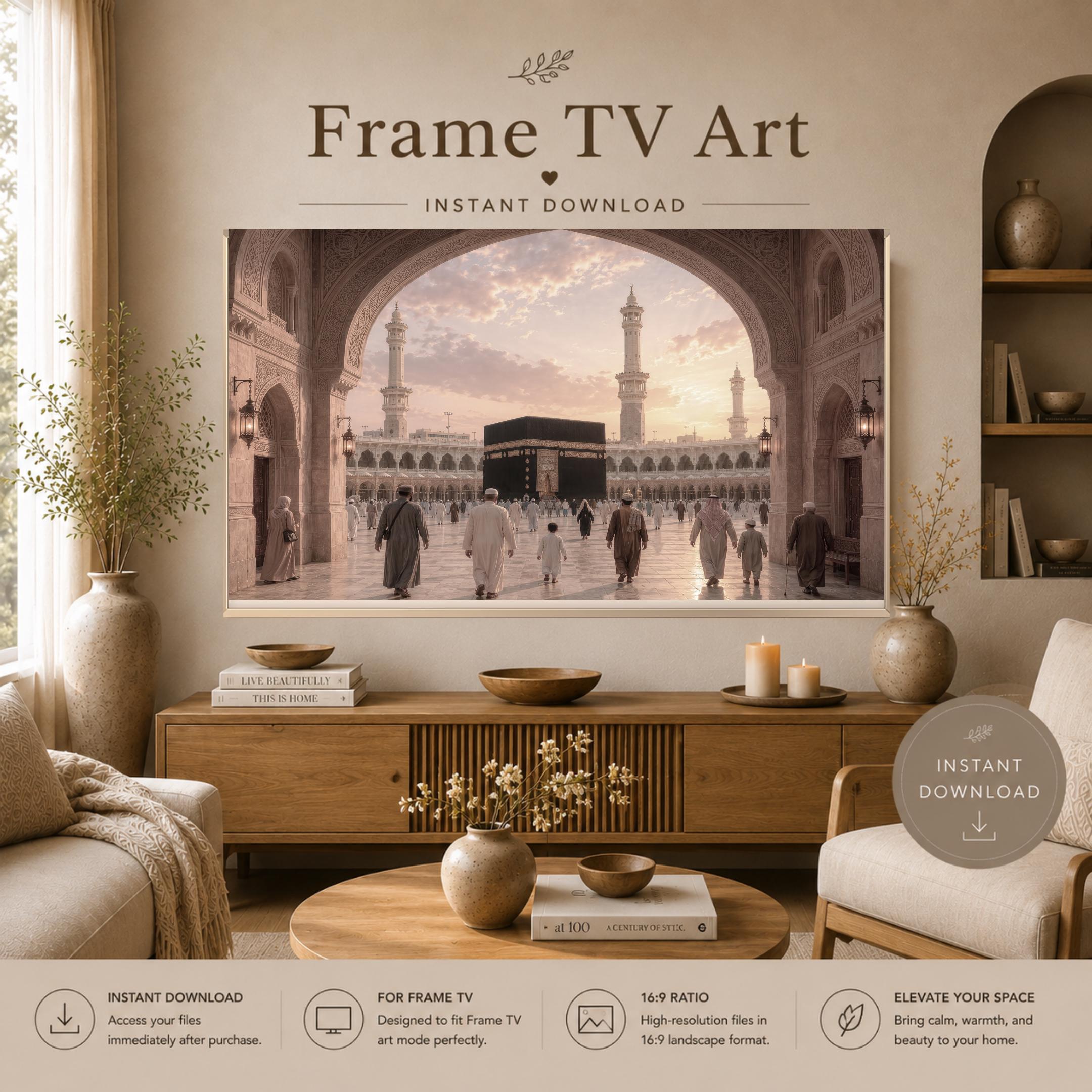 Kaaba TV Art, Mecca Islamic Inspired, Muslim Home Art, Samsung The Frame (Digital Download) — image 2