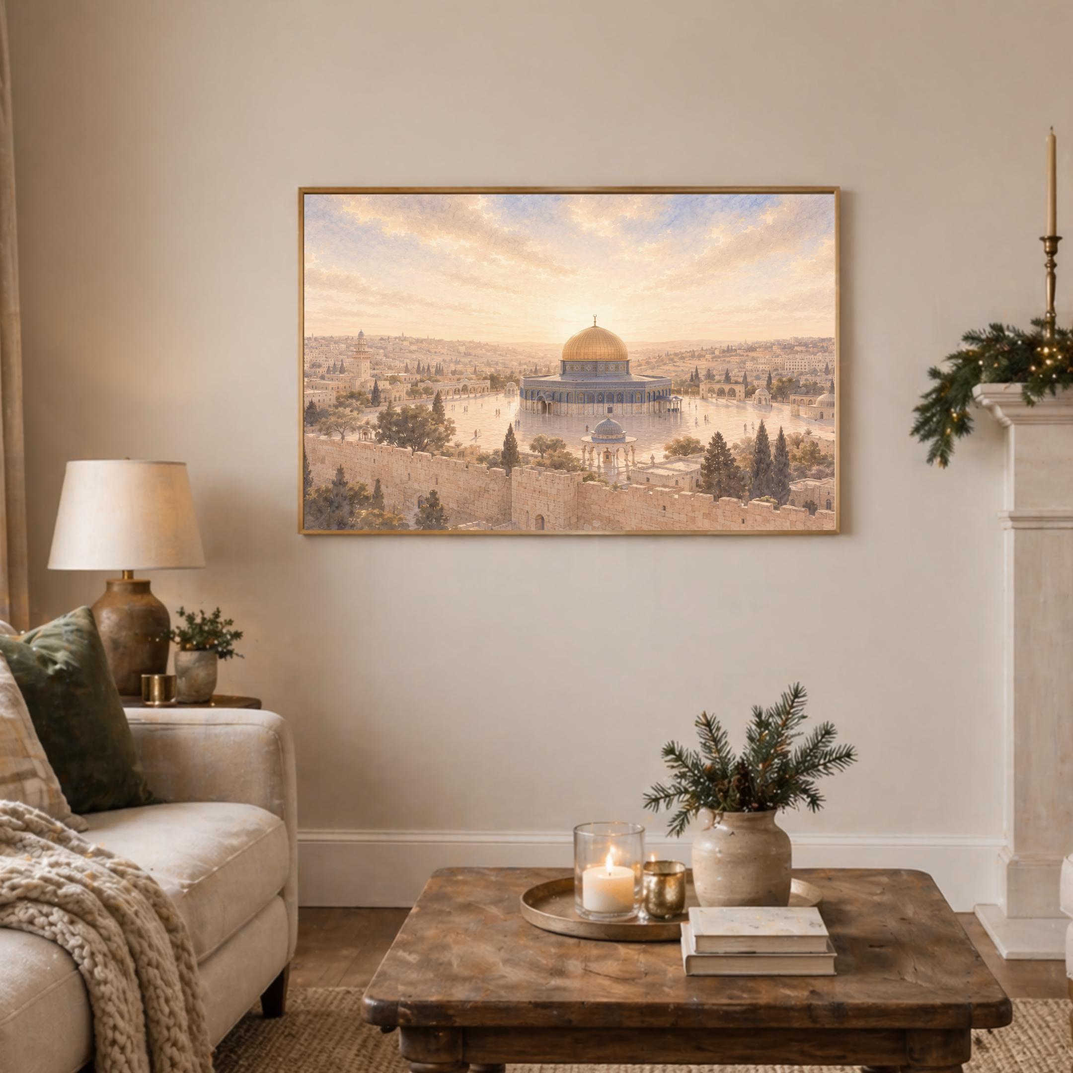 Dome of the Rock Frame TV Art | Islamic Jerusalem Inspired | Samsung TV 4K Digital Download — image 4