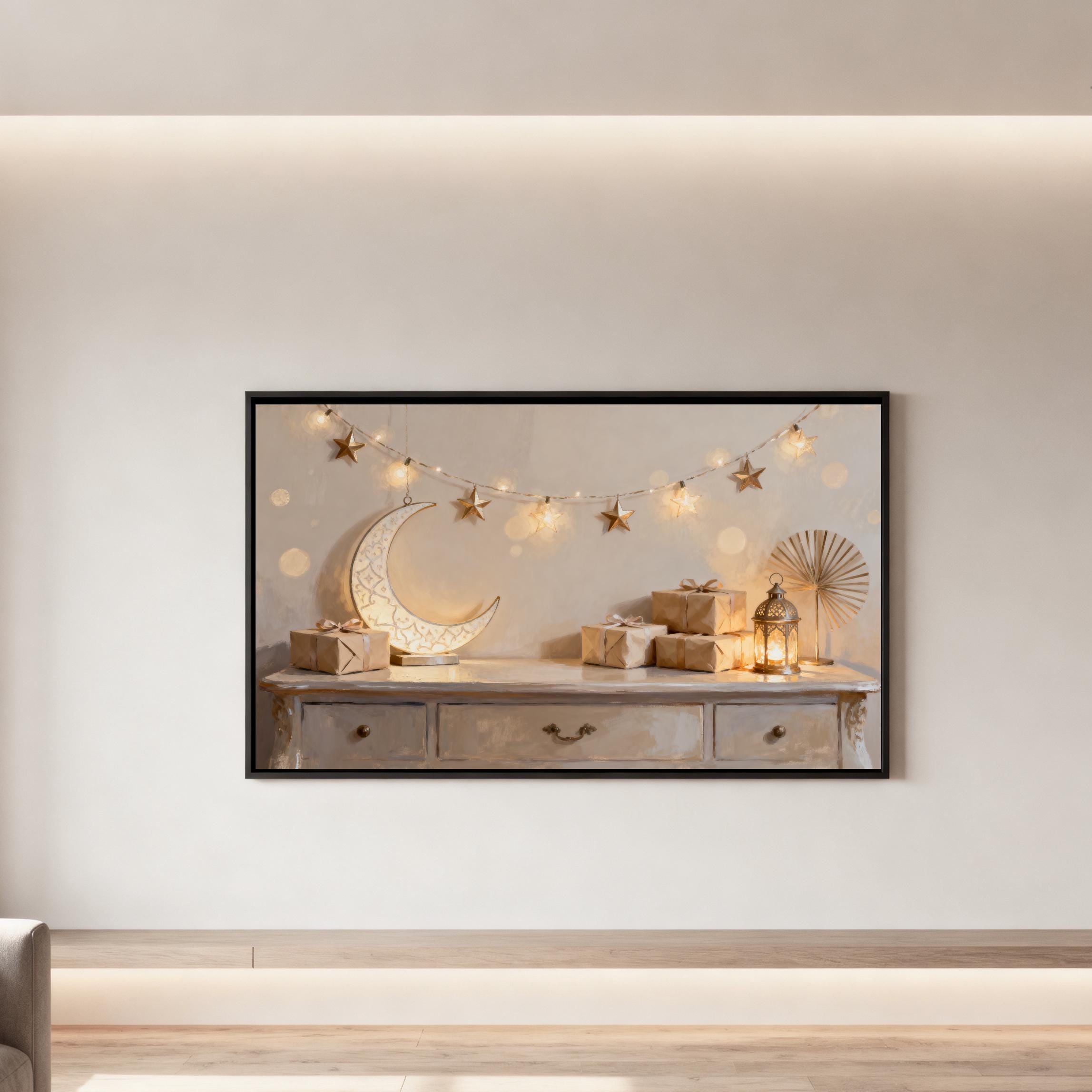 Ramadan Frame TV Art | Moon, Stars, Lantern (Digital Download) — image 4