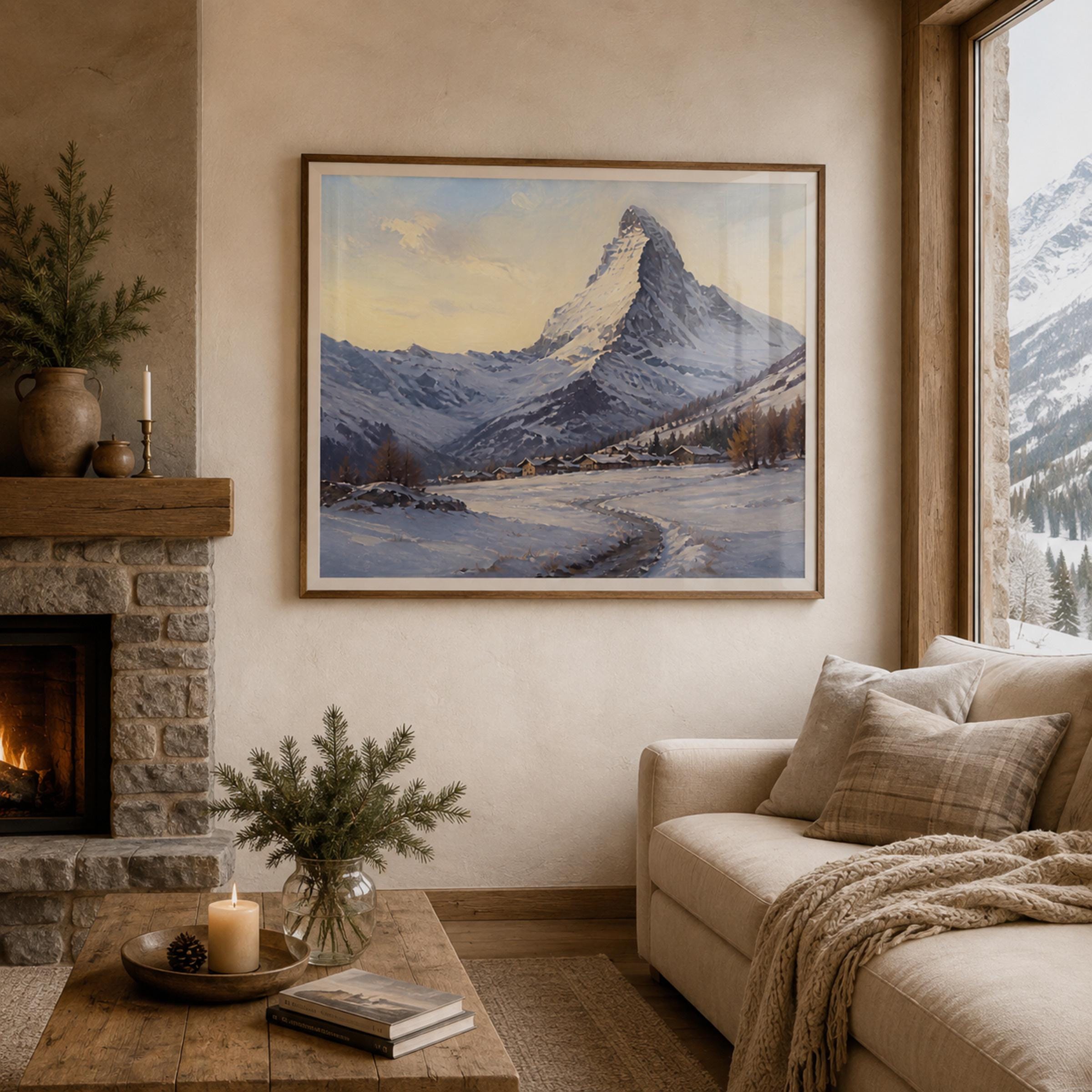 Matterhorn-Inspired Peak at Sunset — image 3