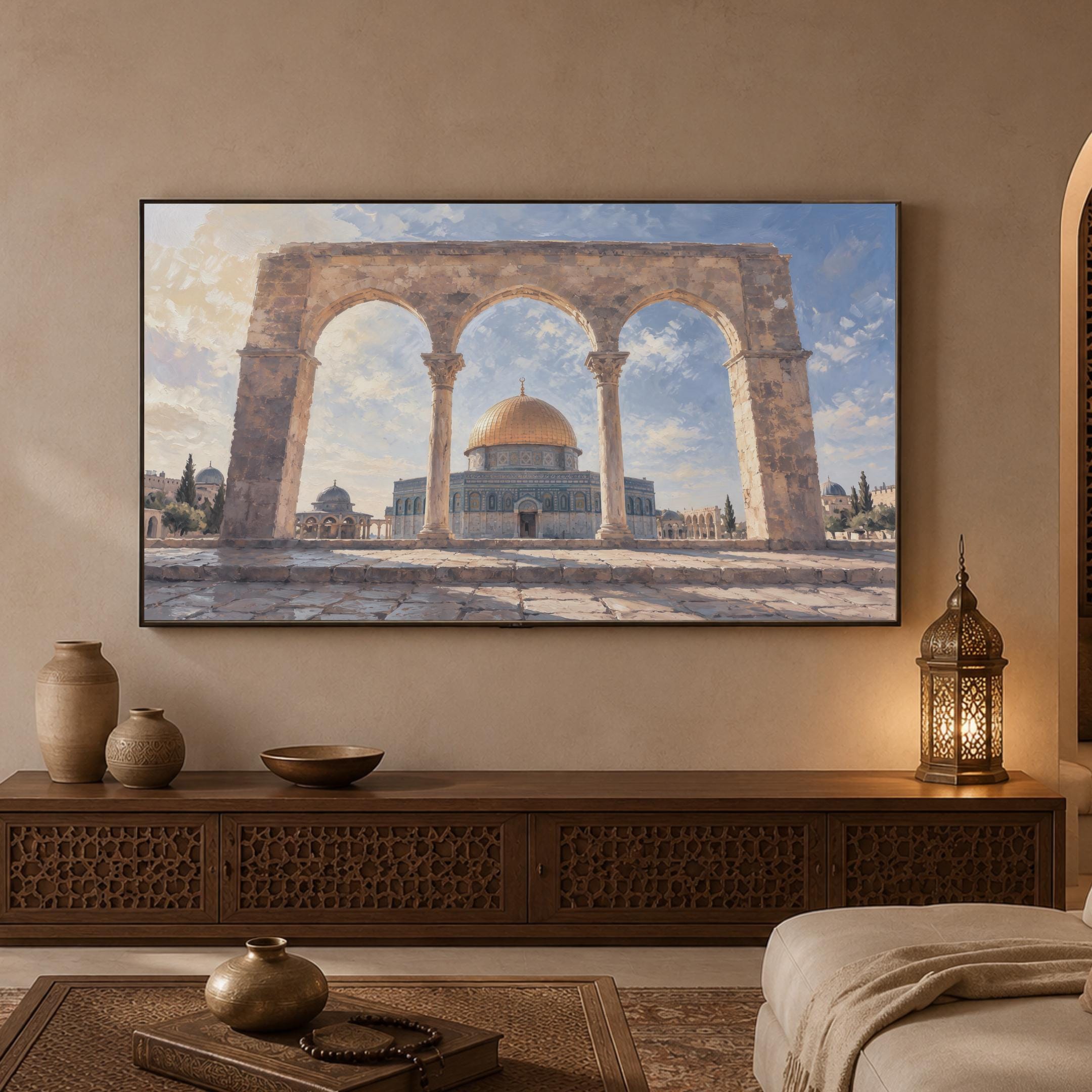 Dome of the Rock Islamic Frame TV Art Jerusalem 4K Digital Download Display Artwork — image 6