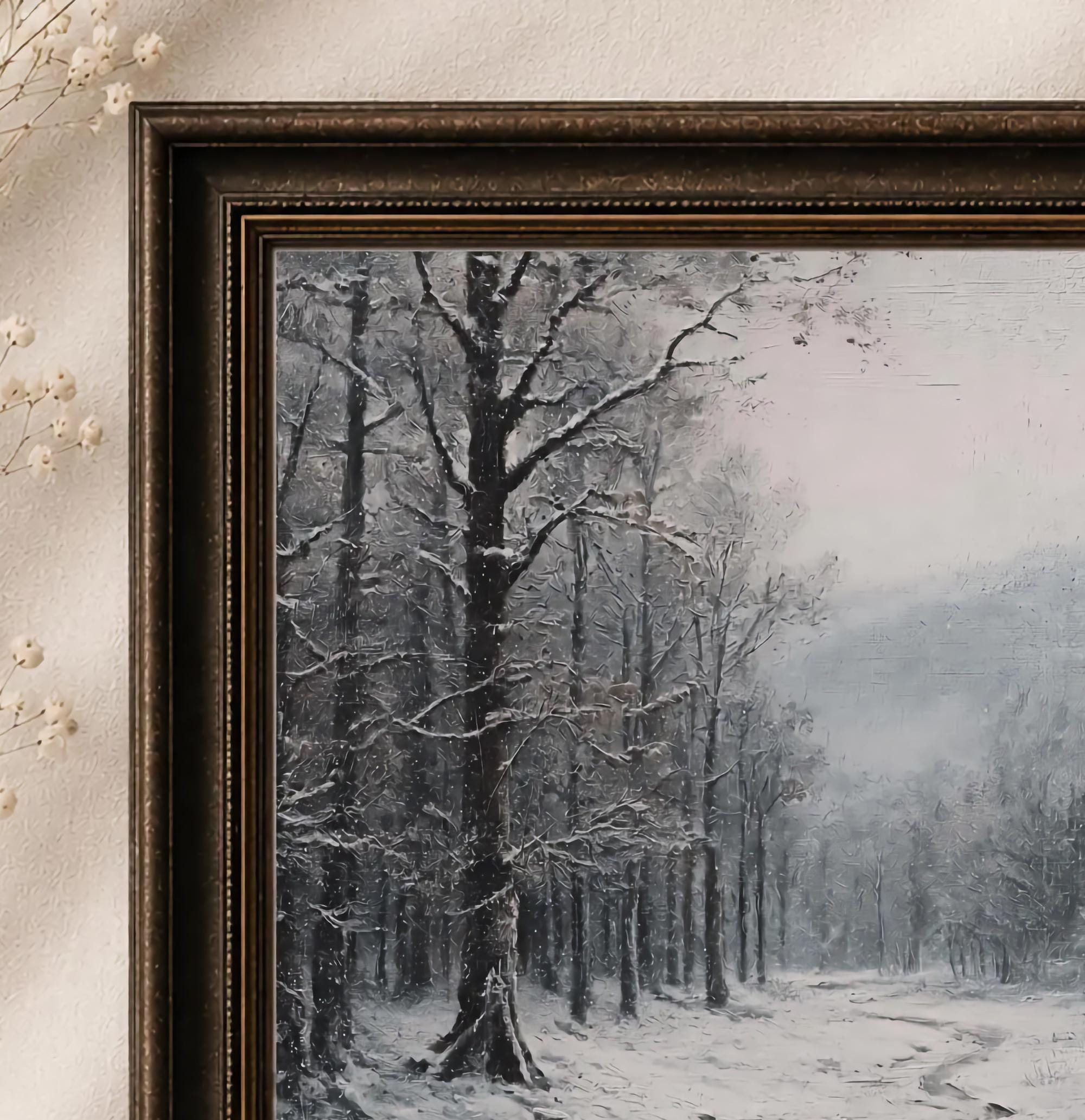 Quiet Path through the Snowy Woodland — image 2
