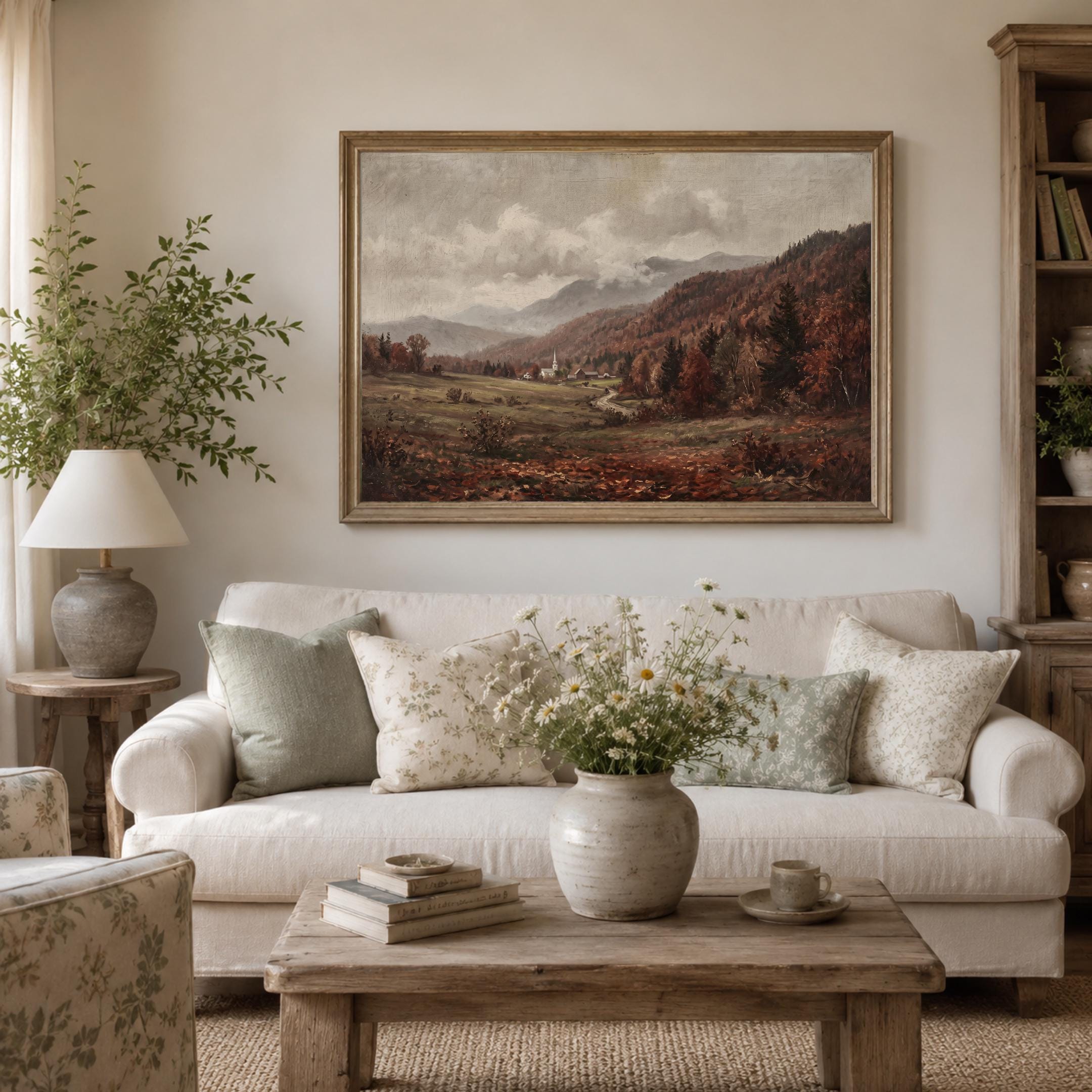 Stowe Vermont Fall Wall Art Print | New England Autumn Landscape Inspired | Vintage Digital Download — image 8