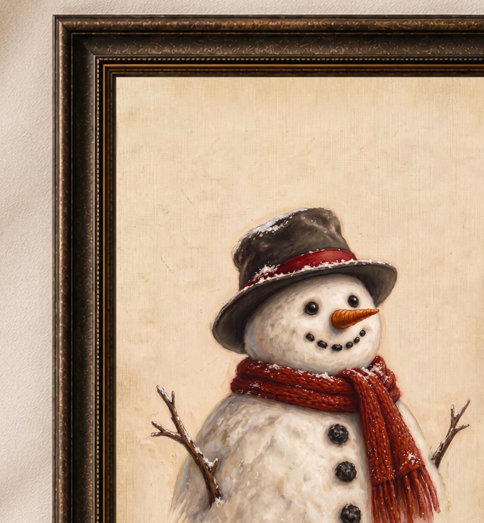 Snowman in a Red Scarf — image 2
