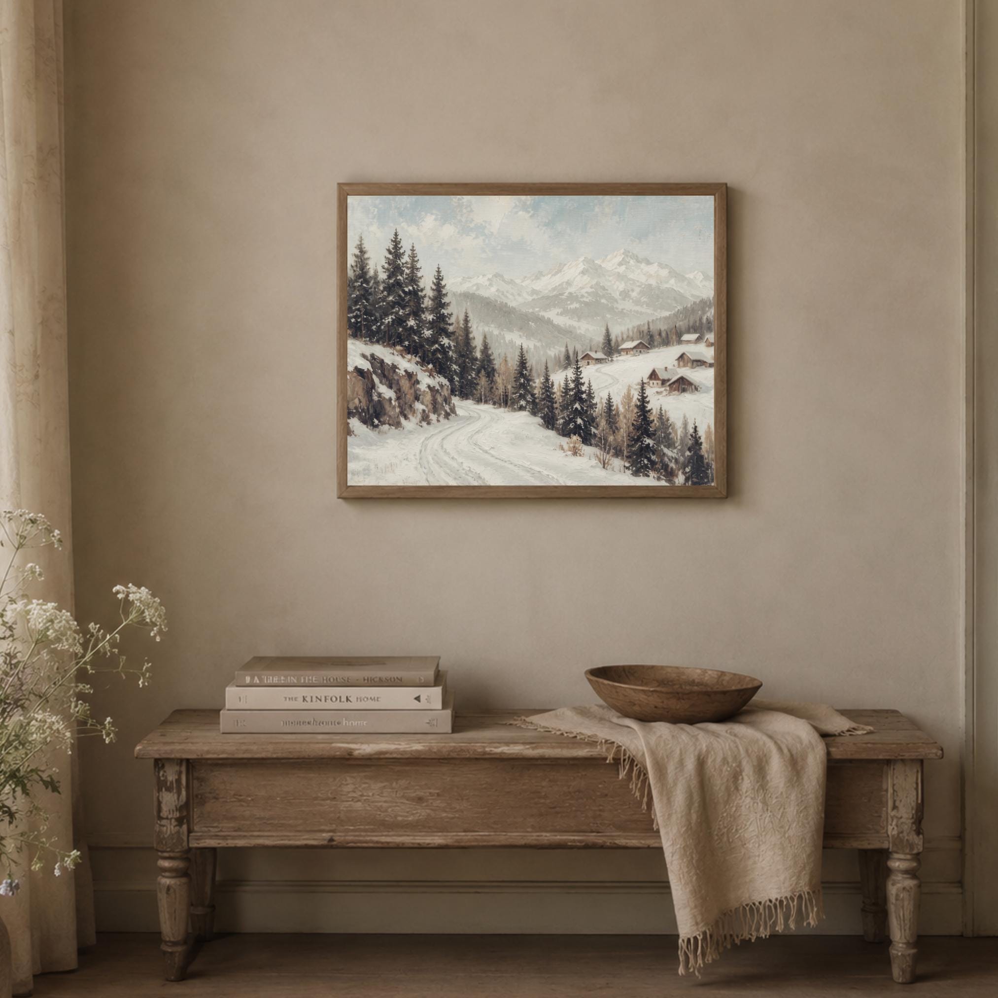 Snow Road through the Alpine Village — image 8