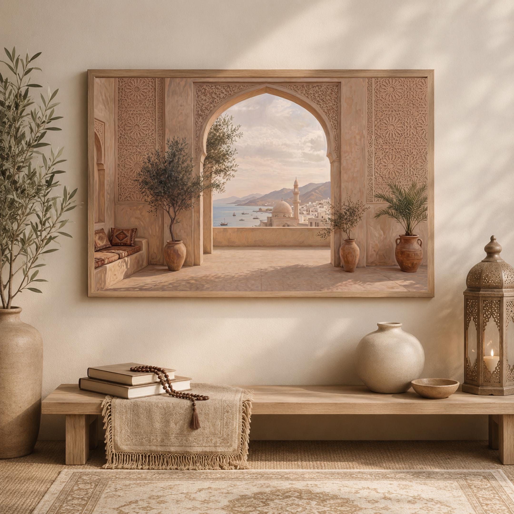Coastal Mosque beyond the Moroccan Arch — image 4