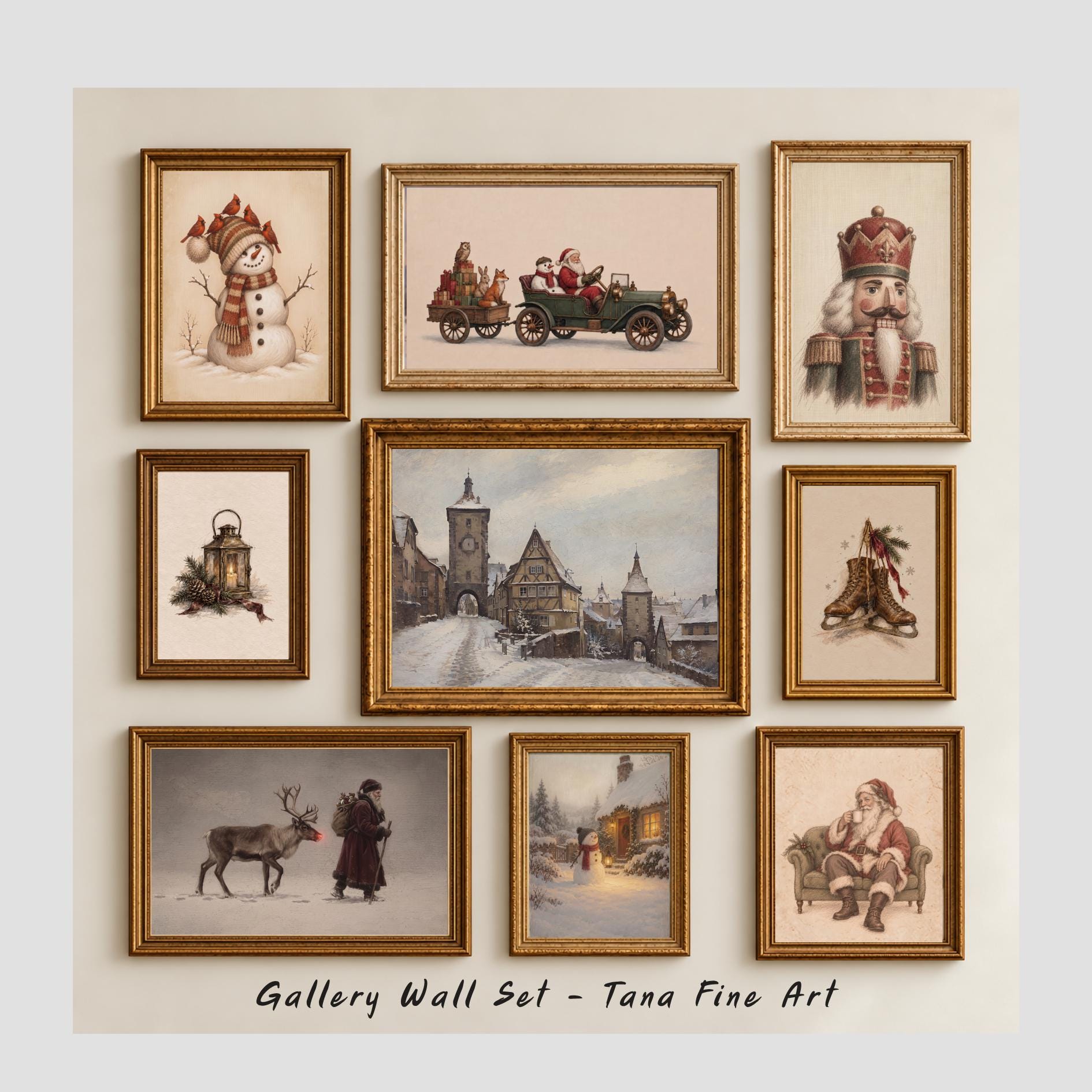 Christmas Stories — Vintage-Inspired Set of 9