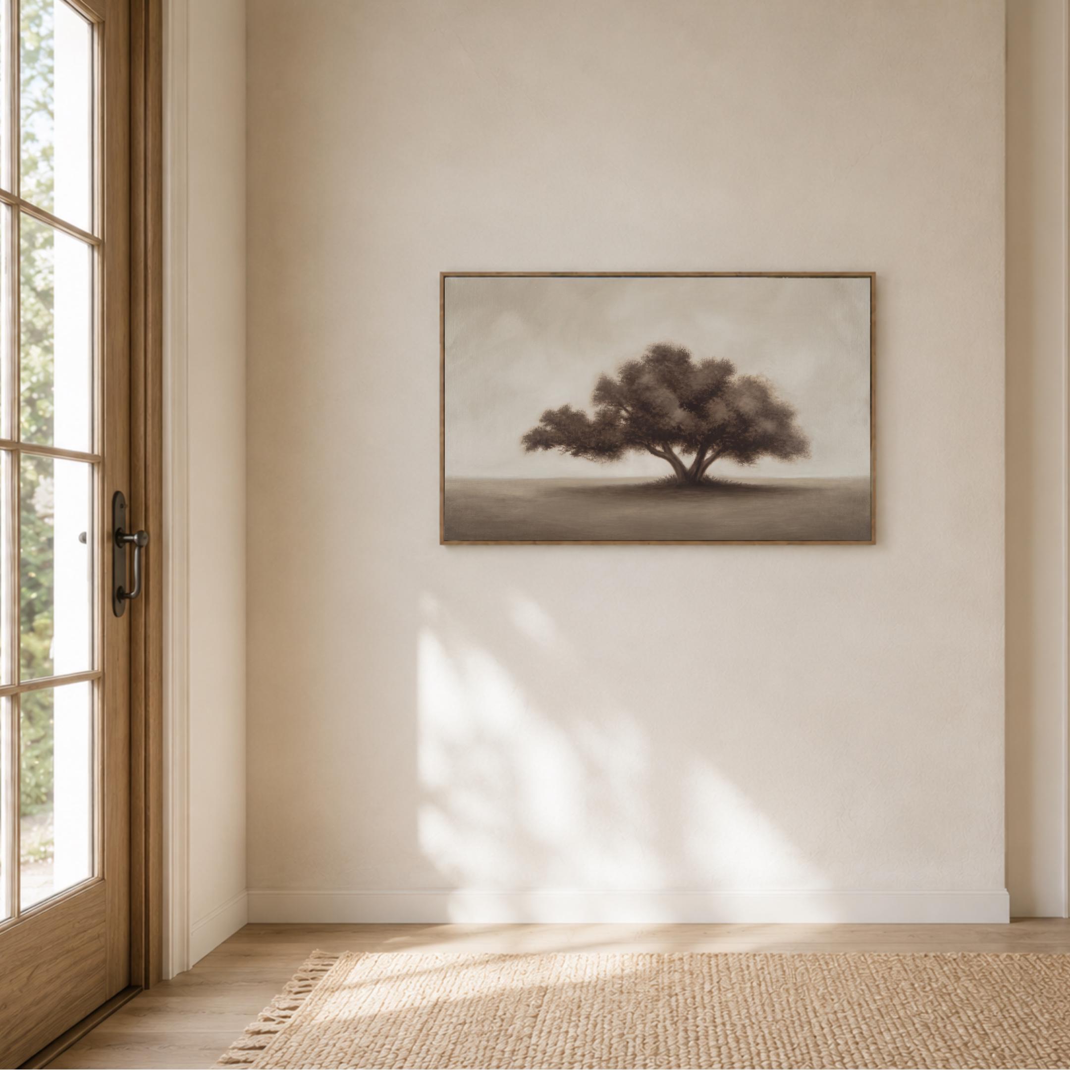 Vintage Tree Wall Art Printable | Neutral Landscape Print | Minimalist Nature Digital Download — image 6