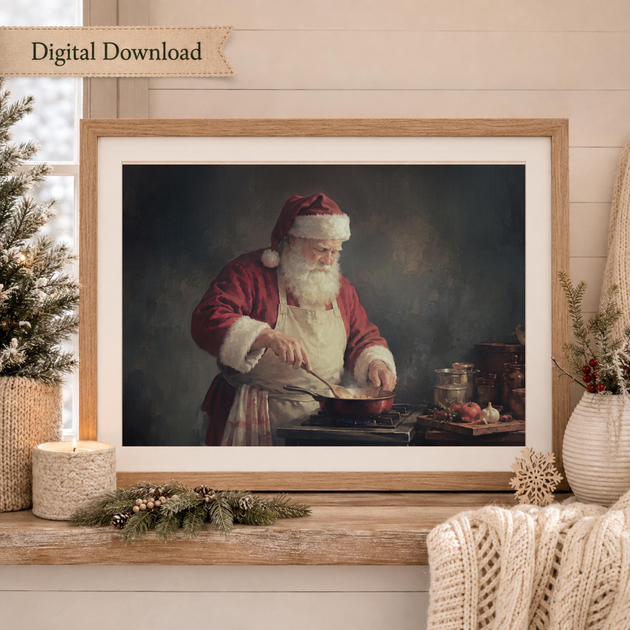 Santa at the Christmas Stove — image 5