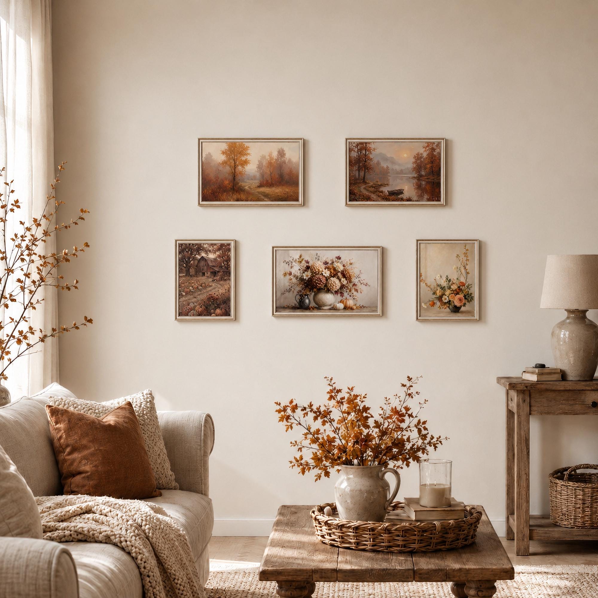 Autumn Paths & Floral Still Lifes — Set of 5 — image 5