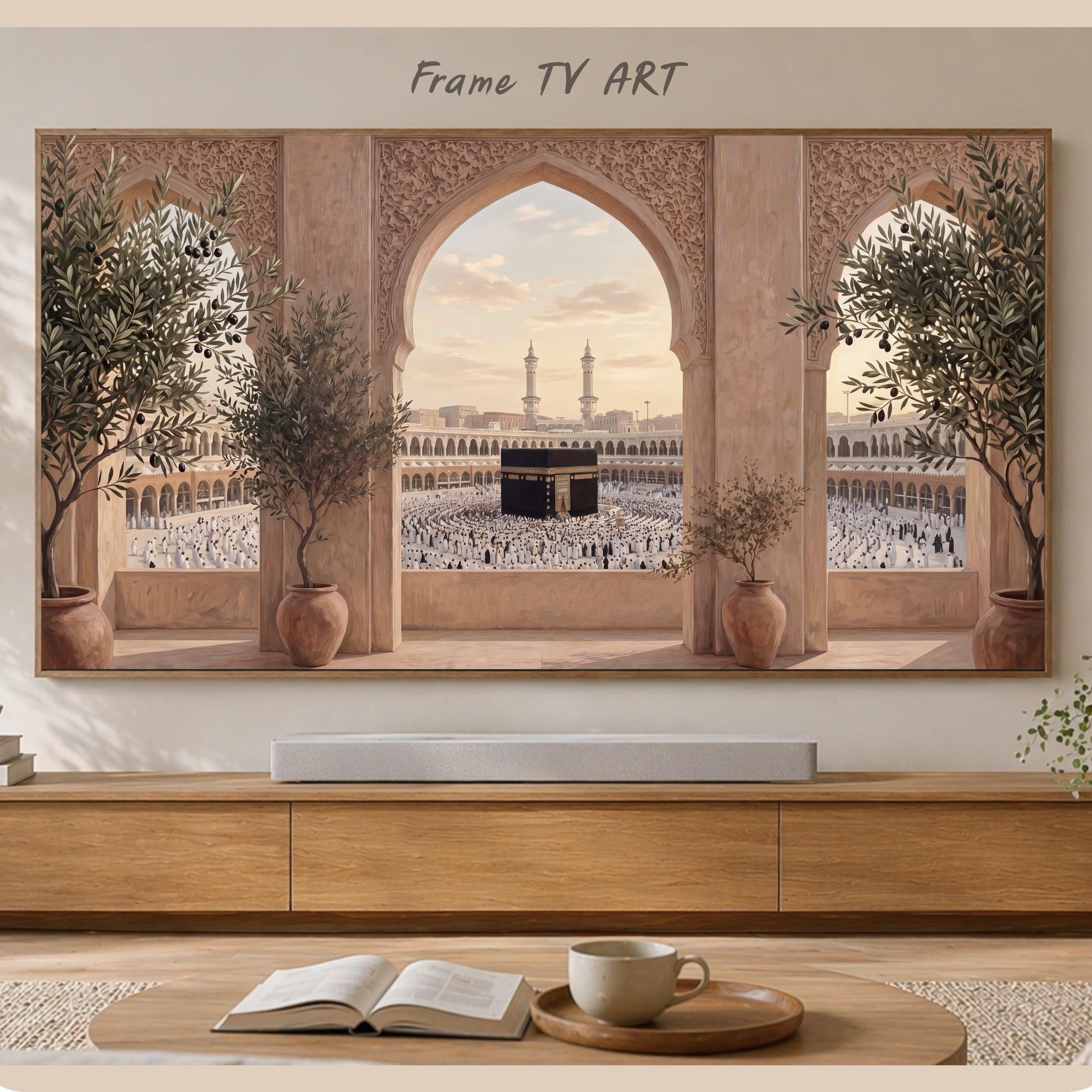 Kaaba Arch View TV Art, Islamic Mecca Art, Samsung The Frame (Digital Download) — image 6