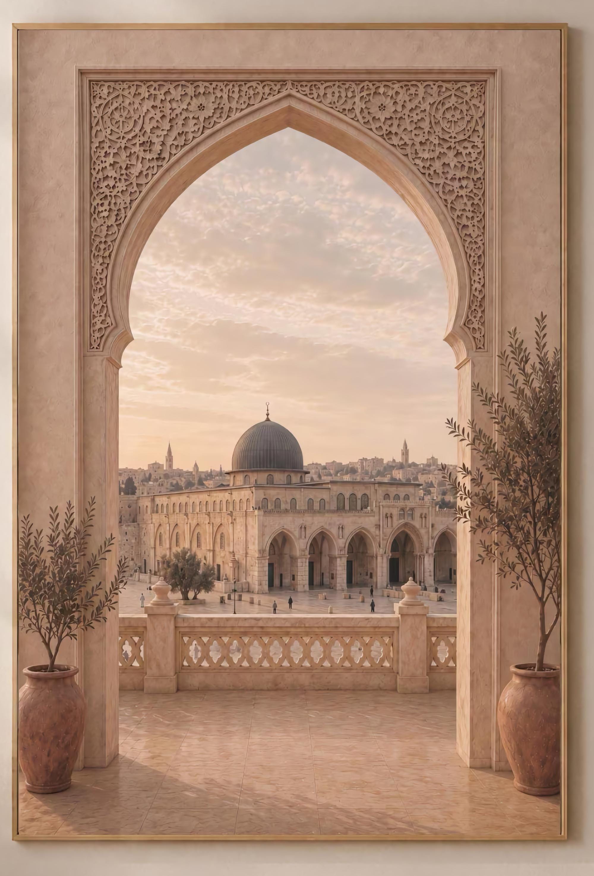 Al Aqsa-Inspired View through the Arch — image 2