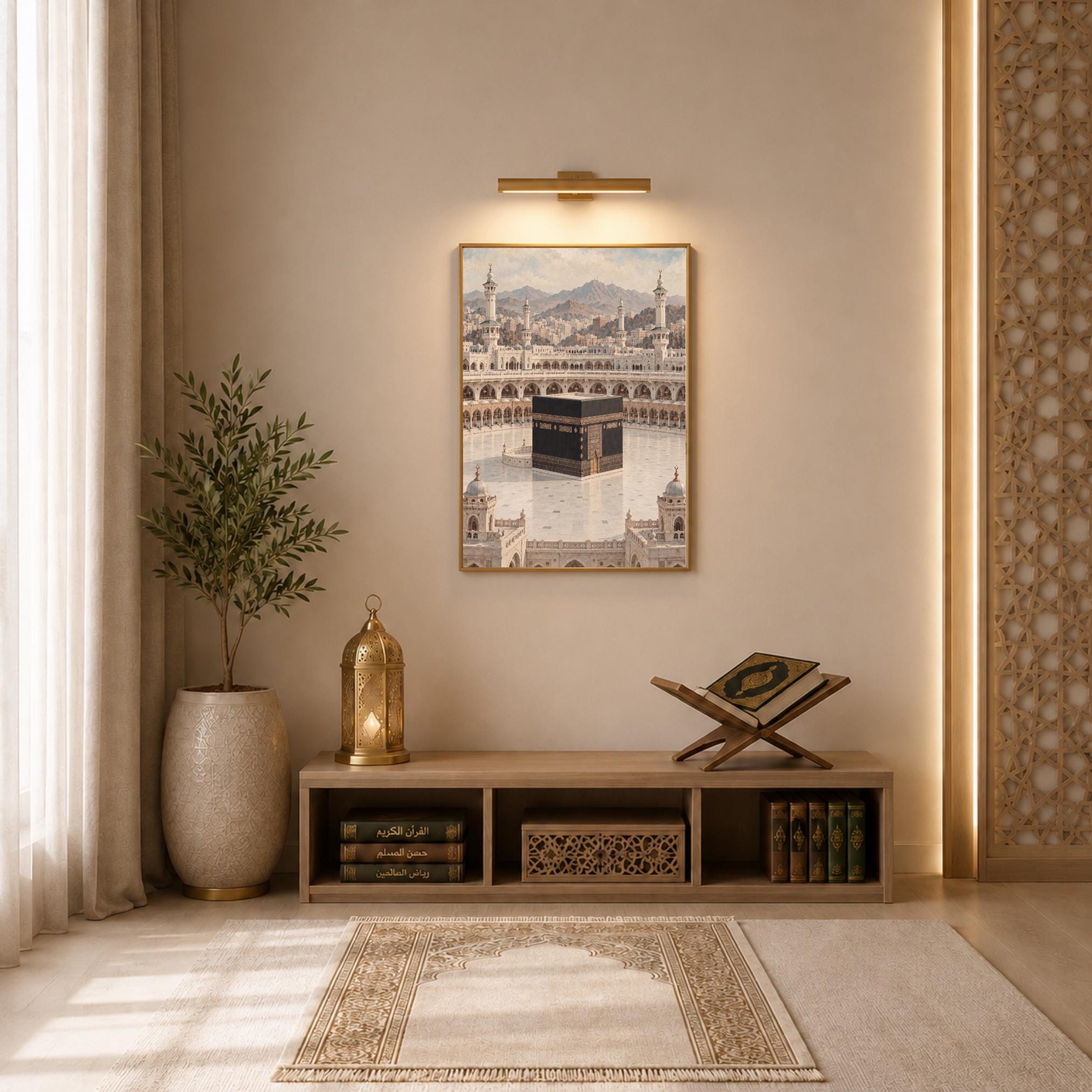 The Kaaba beneath the Mountain Horizon — image 4