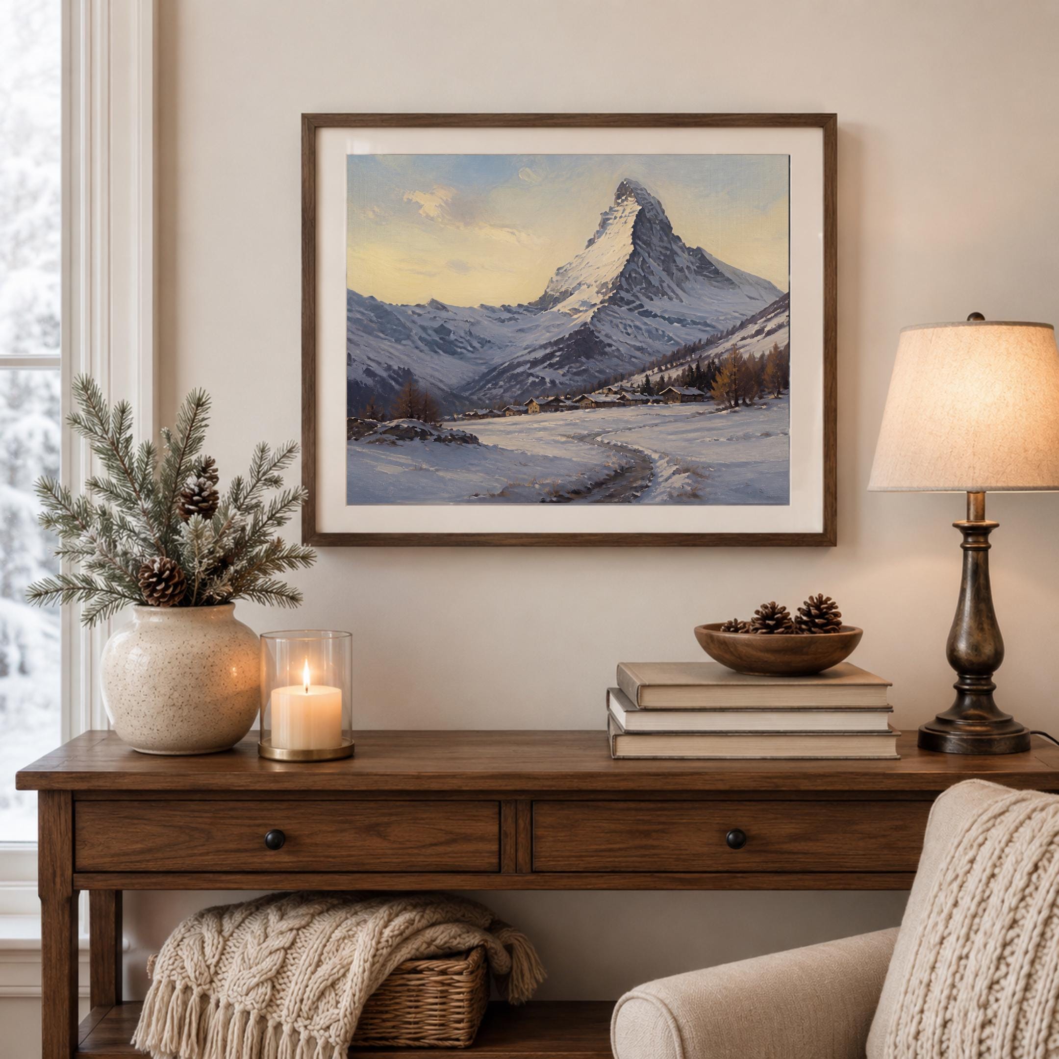 Matterhorn-Inspired Peak at Sunset — image 4
