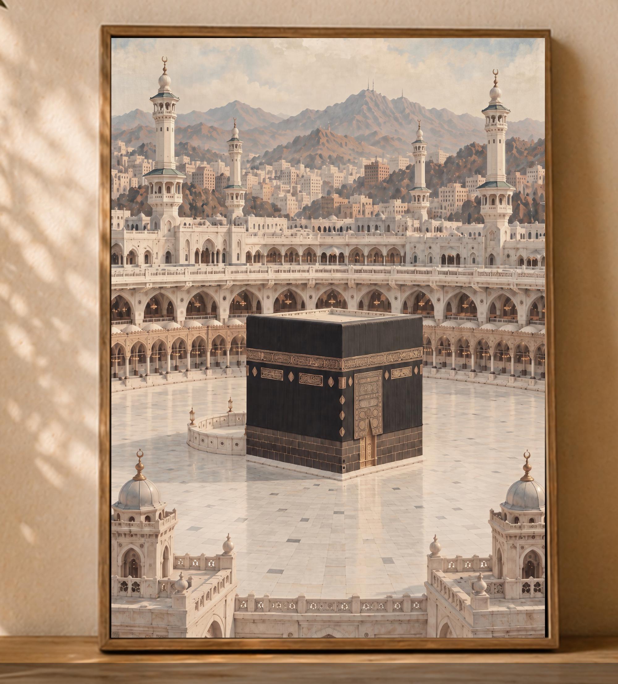 The Kaaba beneath the Mountain Horizon — image 2