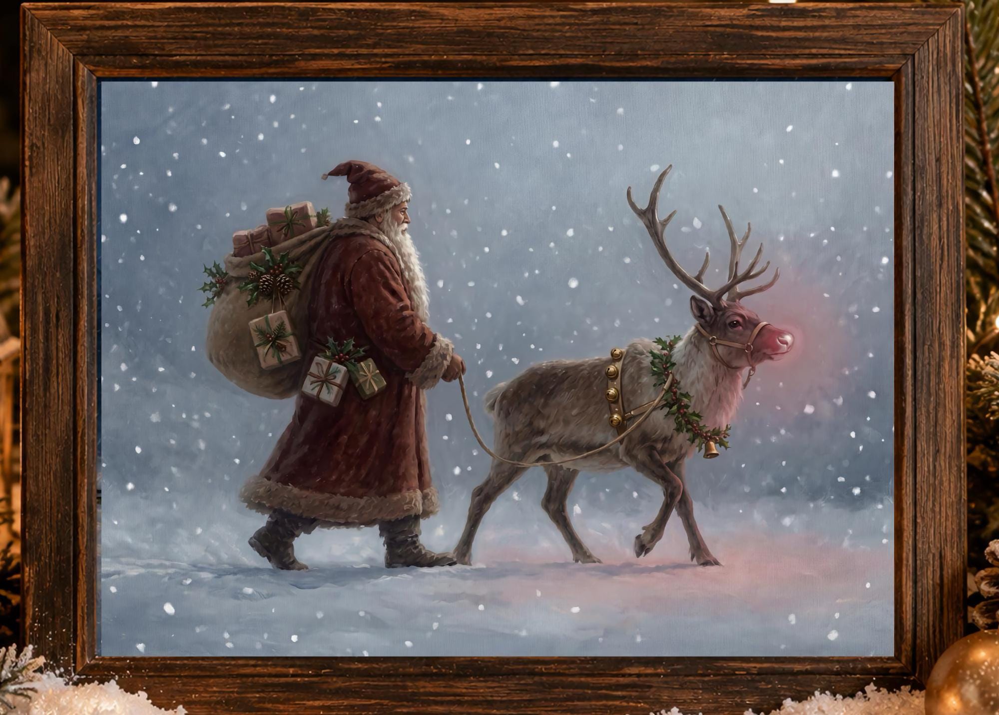 Santa & the Festive Reindeer on Their Way — image 2
