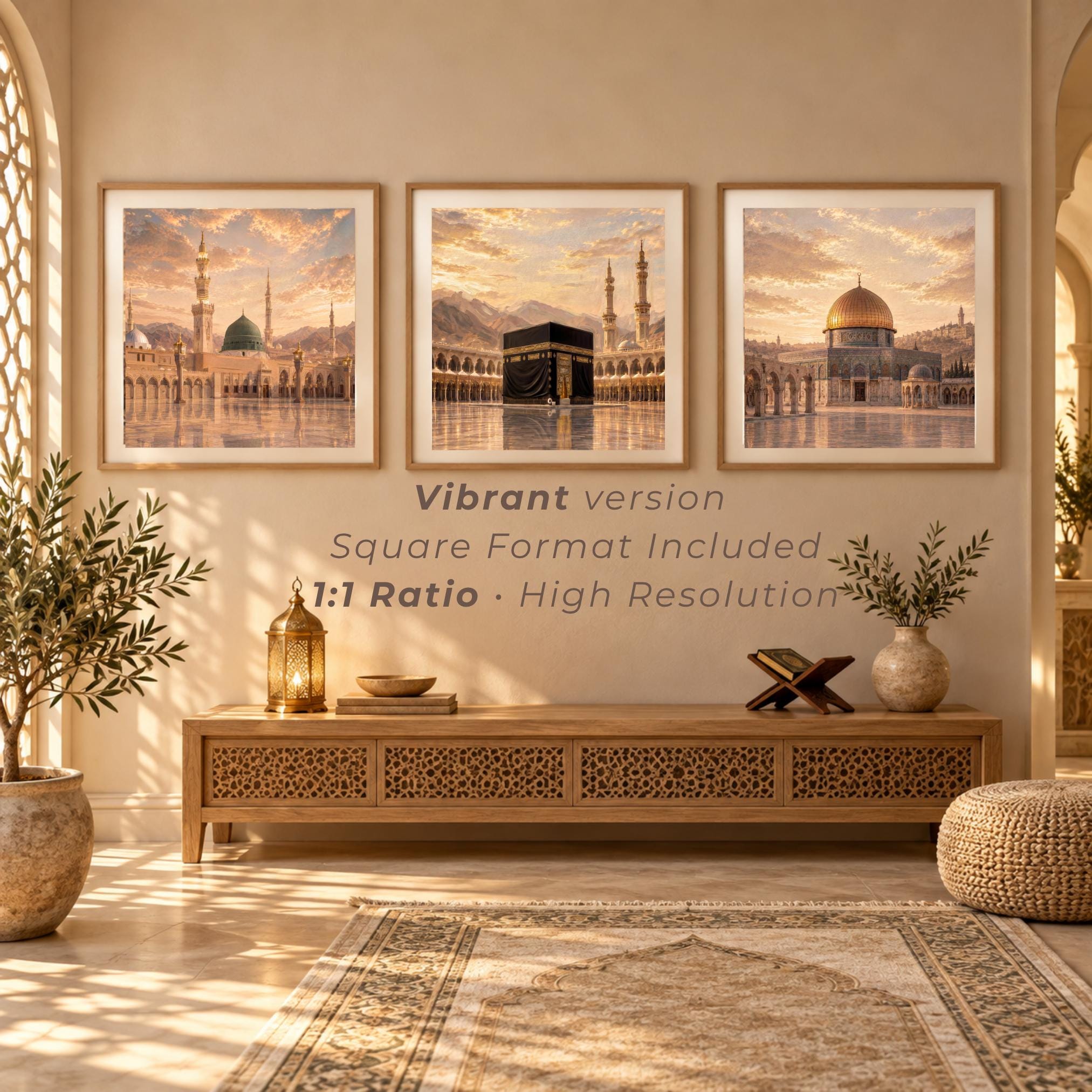 Mecca, Medina & Jerusalem — Islamic Art Trio — image 7