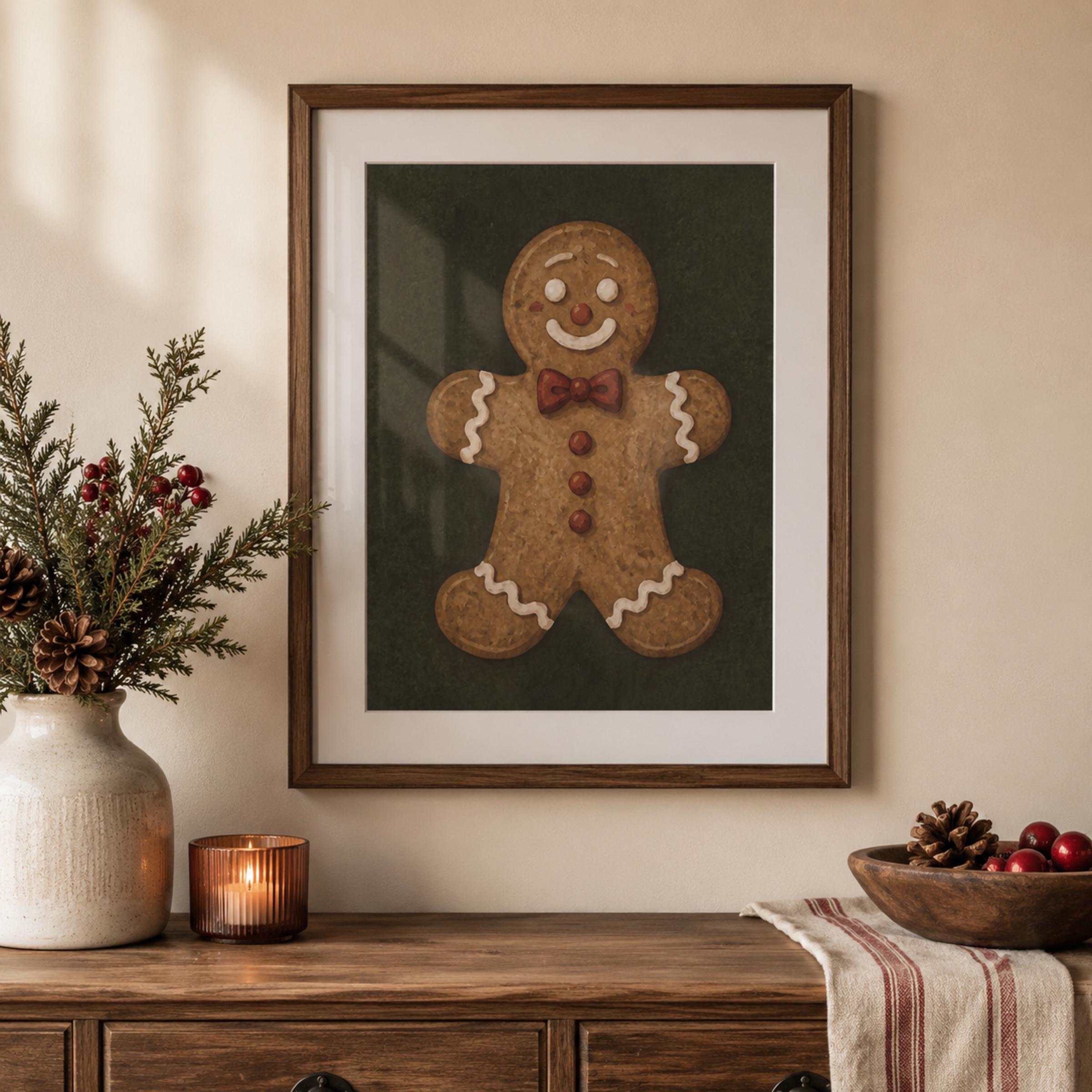 Smiling Gingerbread Christmas Cookie — image 3