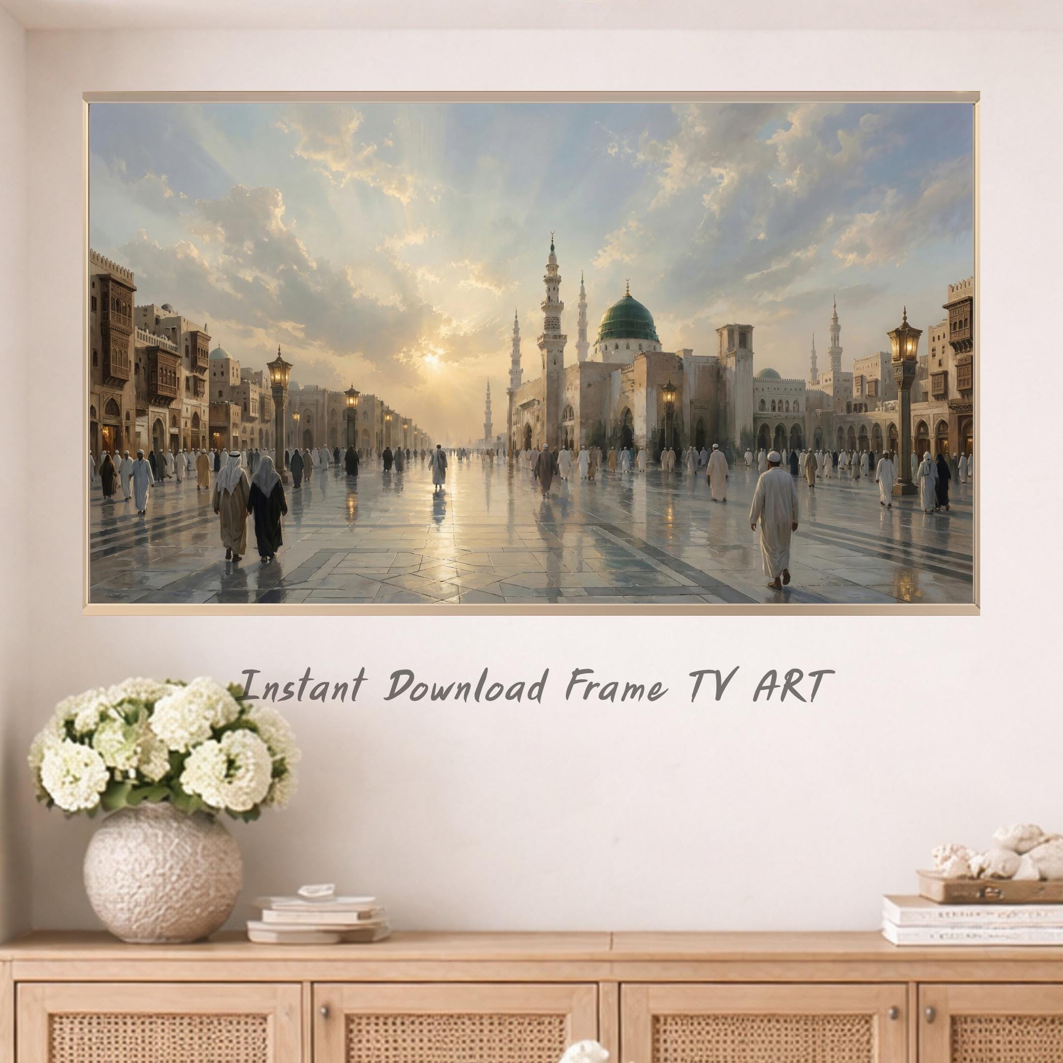 Medina Frame TV Art, Islamic Muslim Home Decor, Peaceful Mosque Art (Digital Download) — image 5