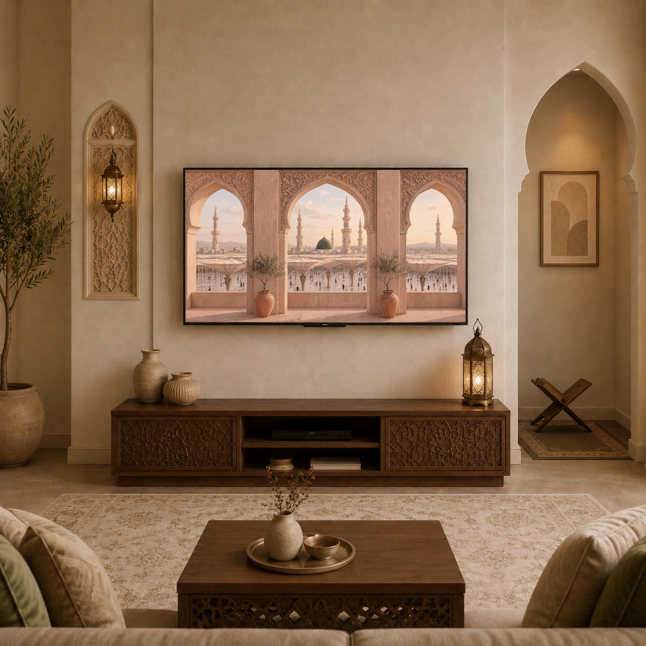 Medina Frame TV Art, Islamic Arch View Samsung The Frame, Muslim Home Decor (Digital Download) — image 6