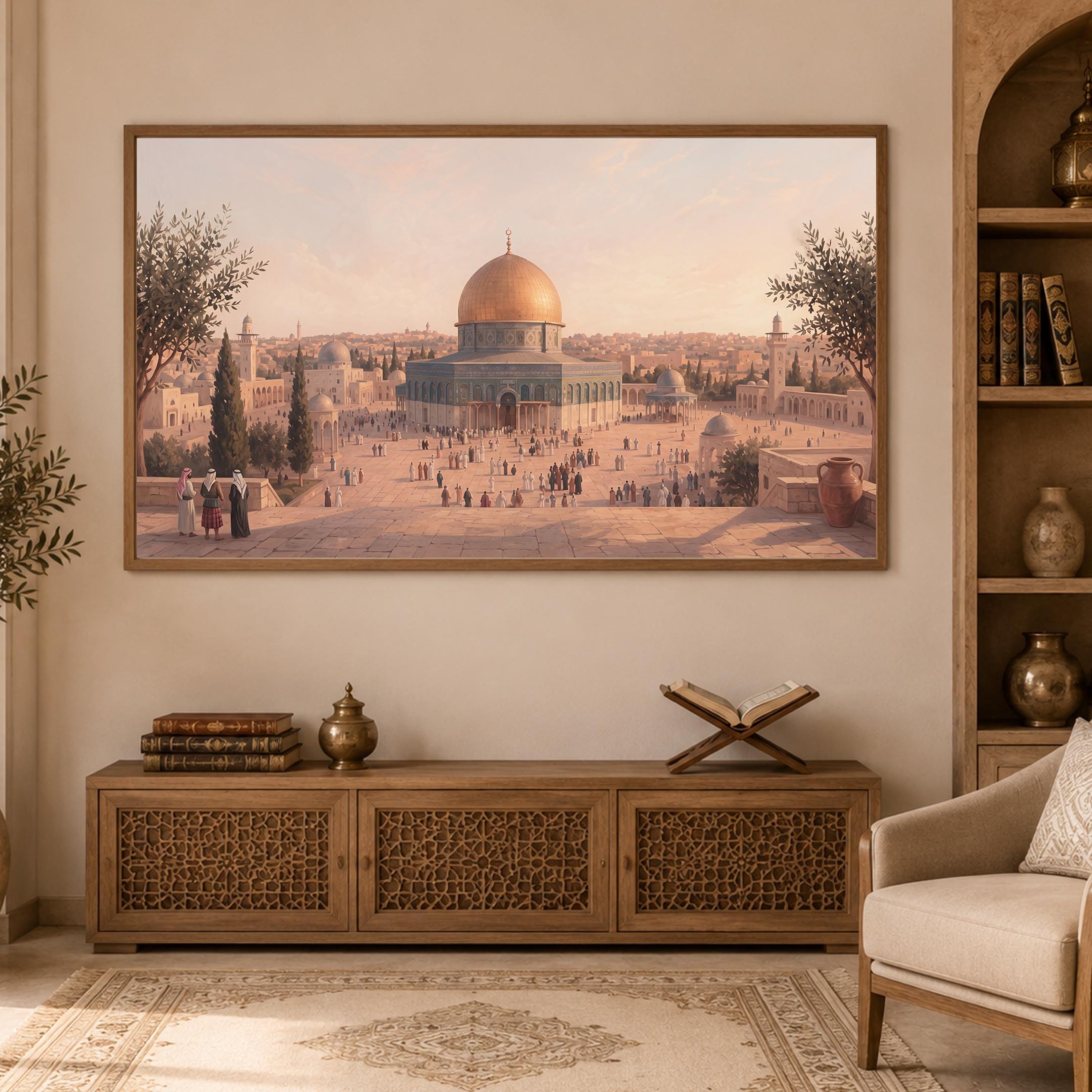 Islamic Frame TV Art Jerusalem Dome of the Rock Inspired 4K Digital Download Display Artwork — image 5