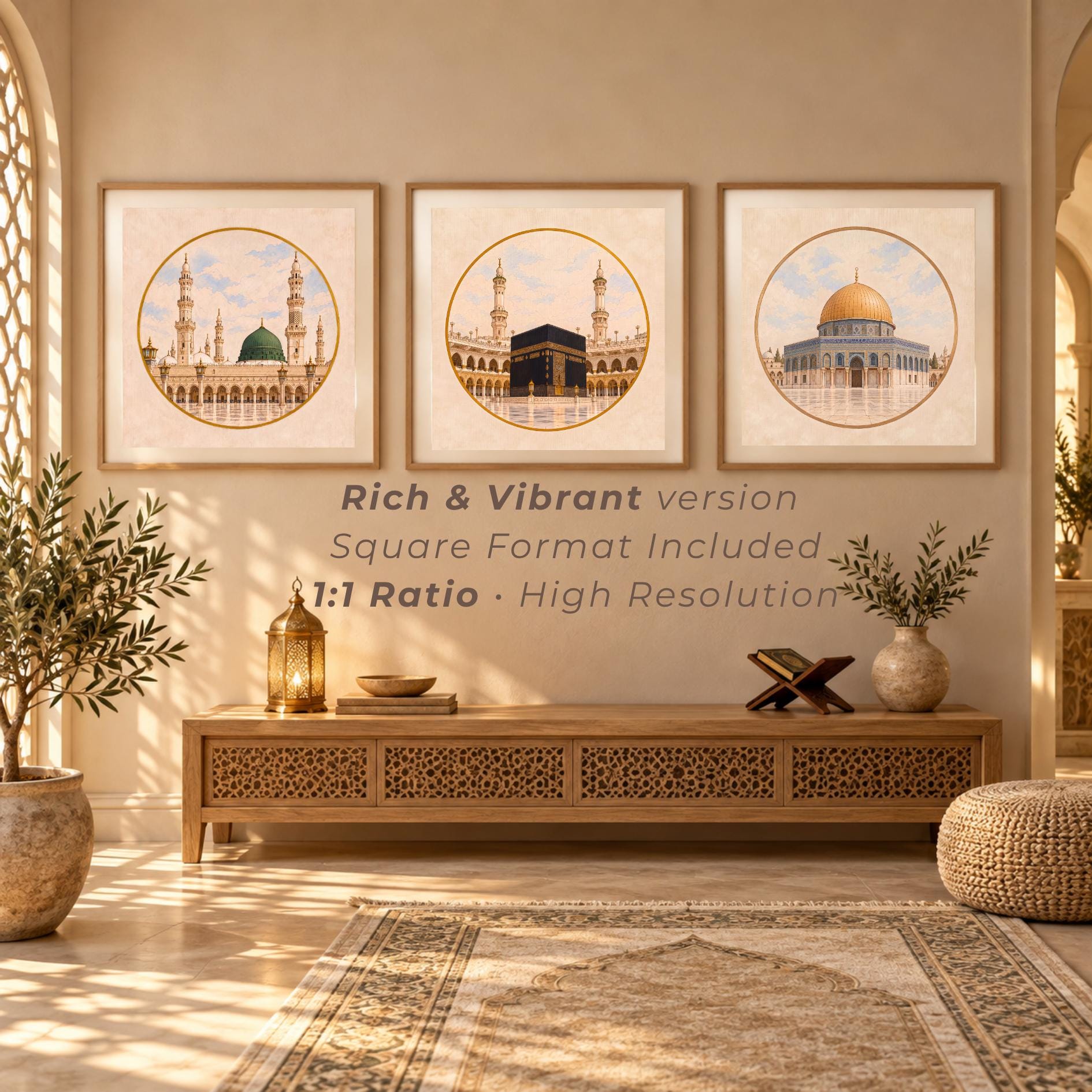 Islamic Landmark Medallions — Set of 3 — image 8