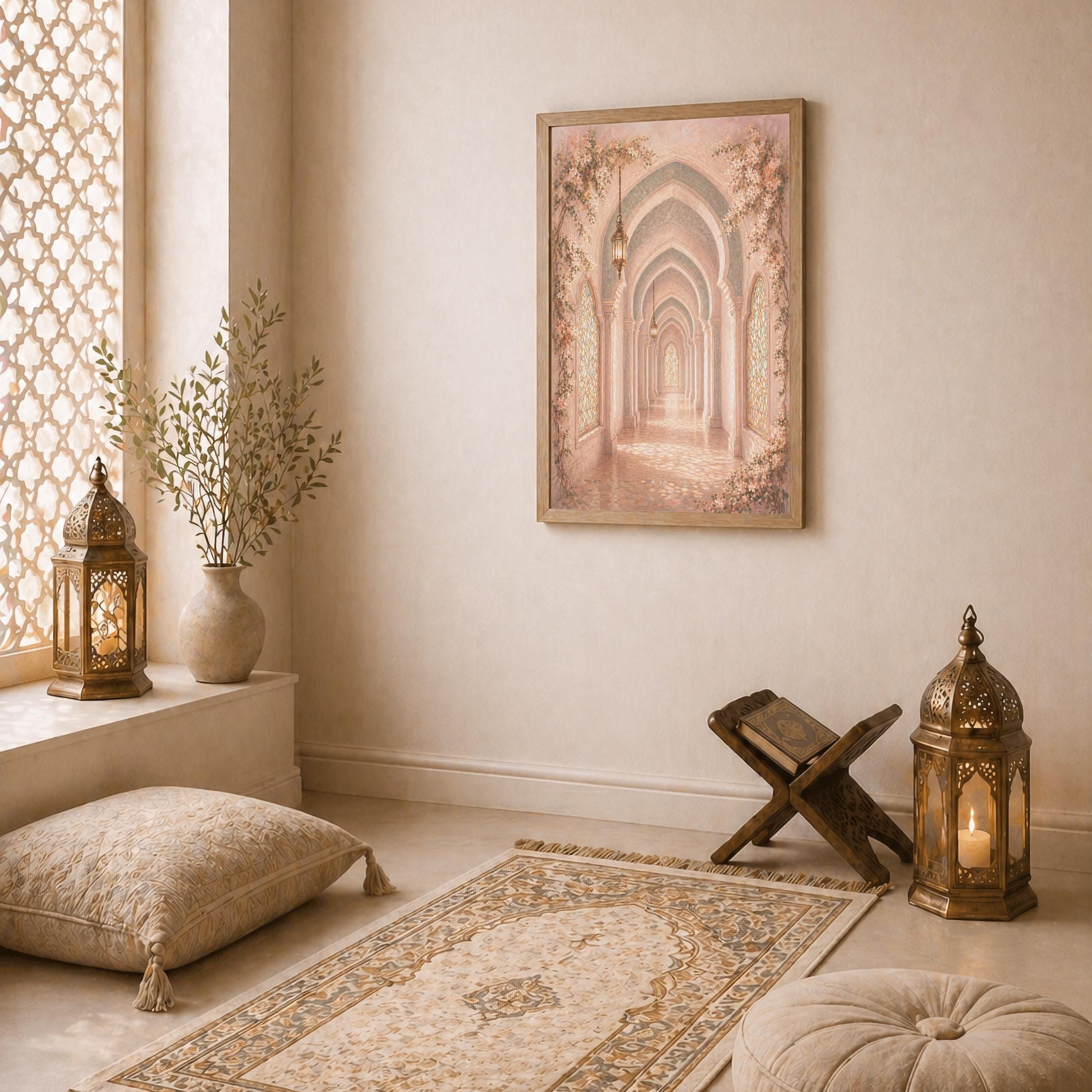Blush Floral Corridor & Repeating Arches — image 2
