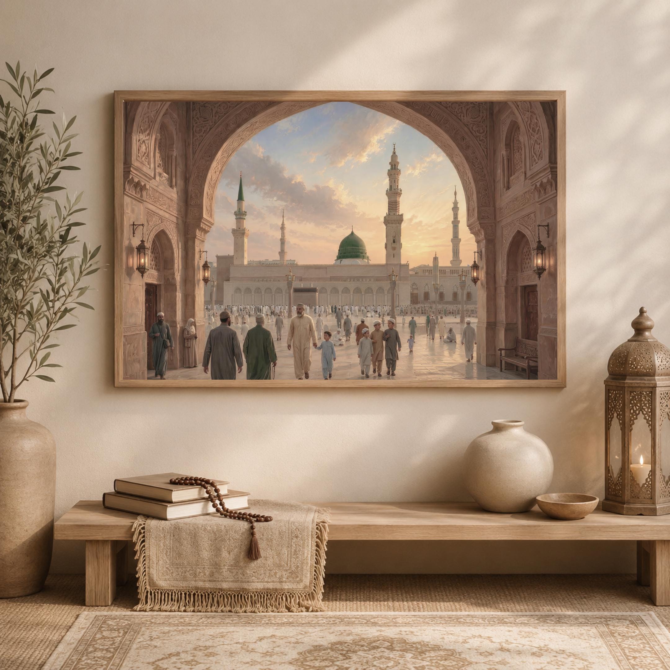 Medina Courtyard through a Wide Arch — image 5