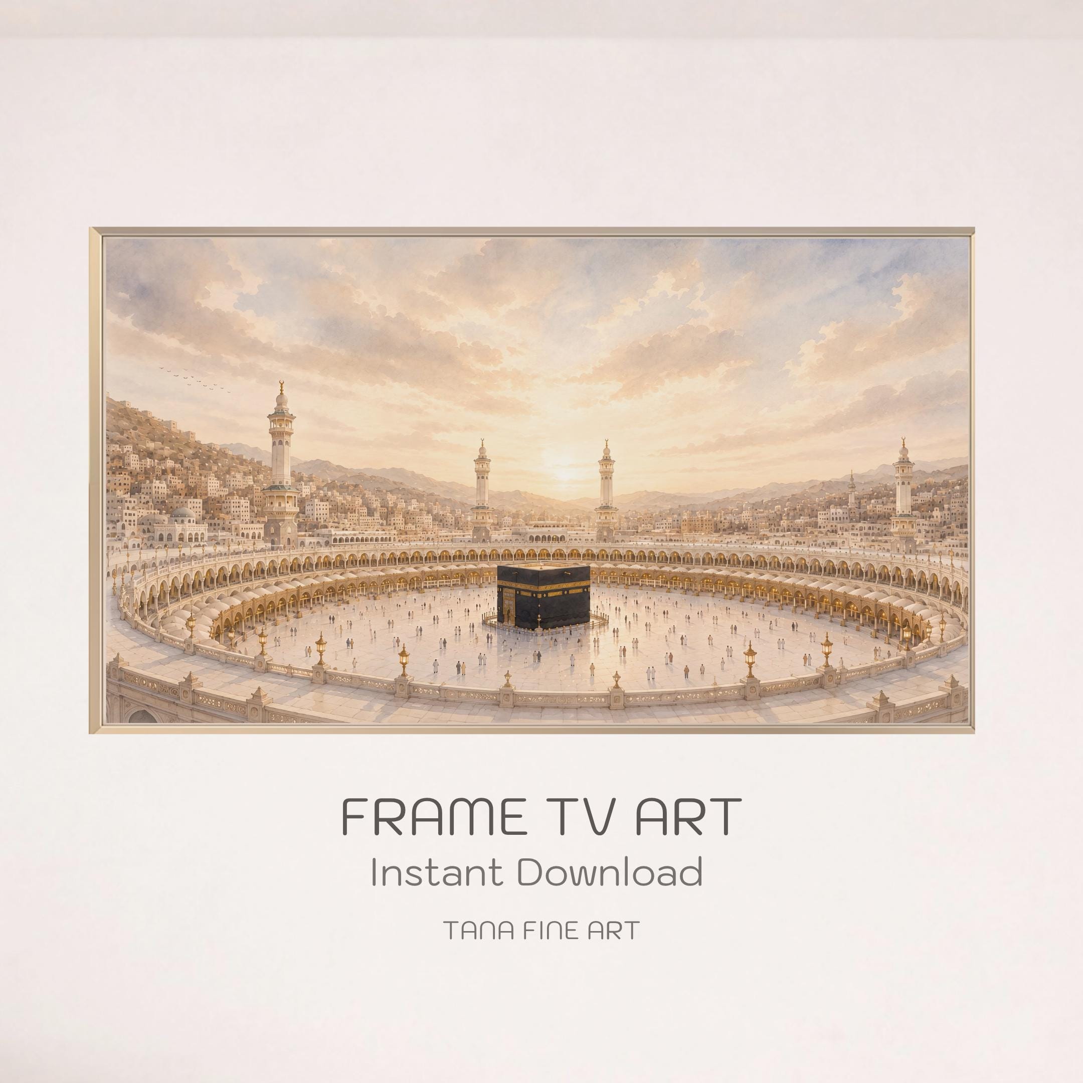 Kaaba TV Art | Islamic Mecca Inspired Art | Samsung The Frame 4K Digital Download