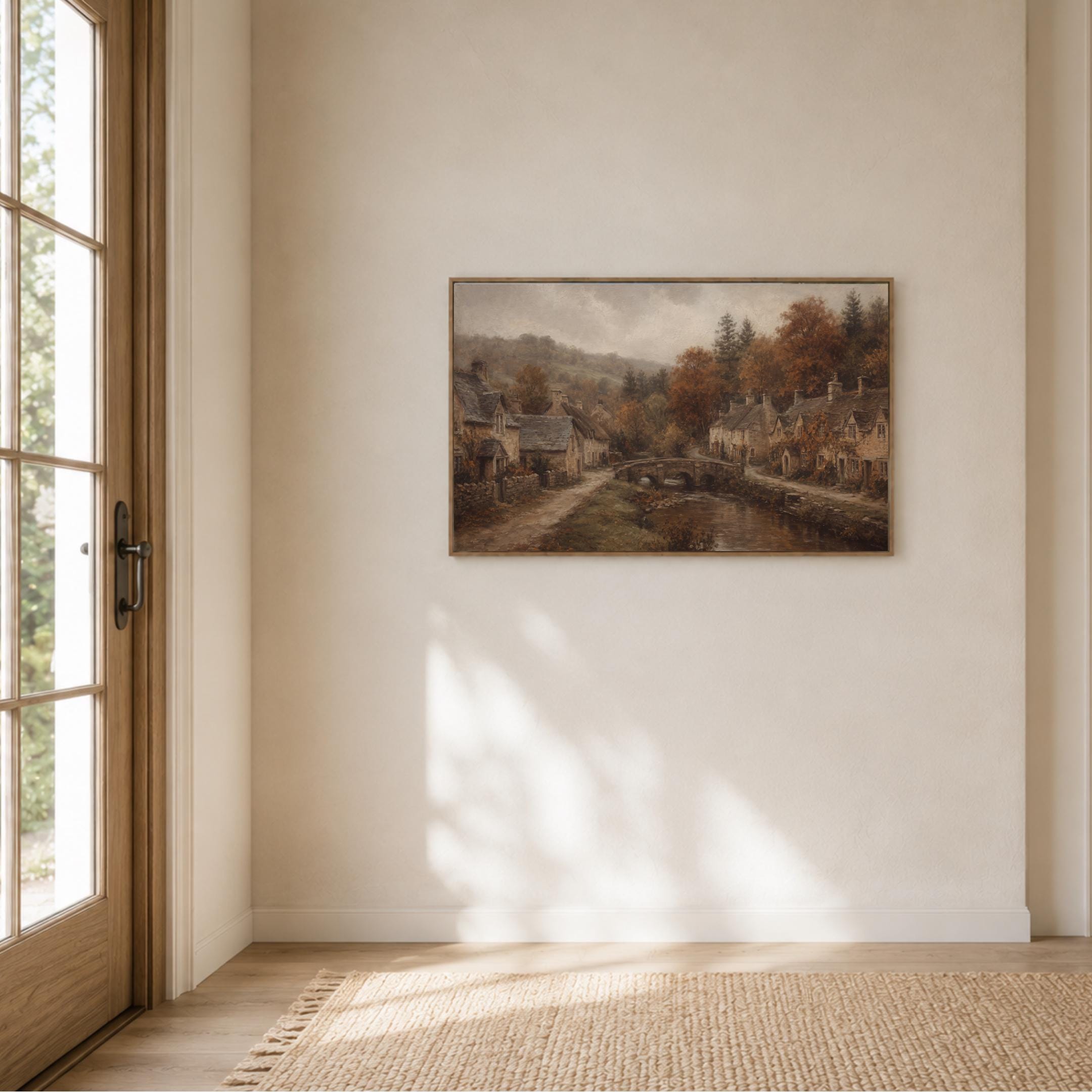 Cotswolds Fall Wall Art | English Cottage Village Print | Vintage Farmhouse Digital Download — image 9